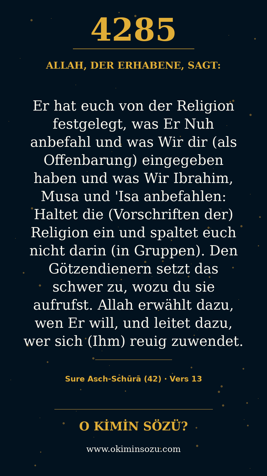 quran 4285 s042 a013