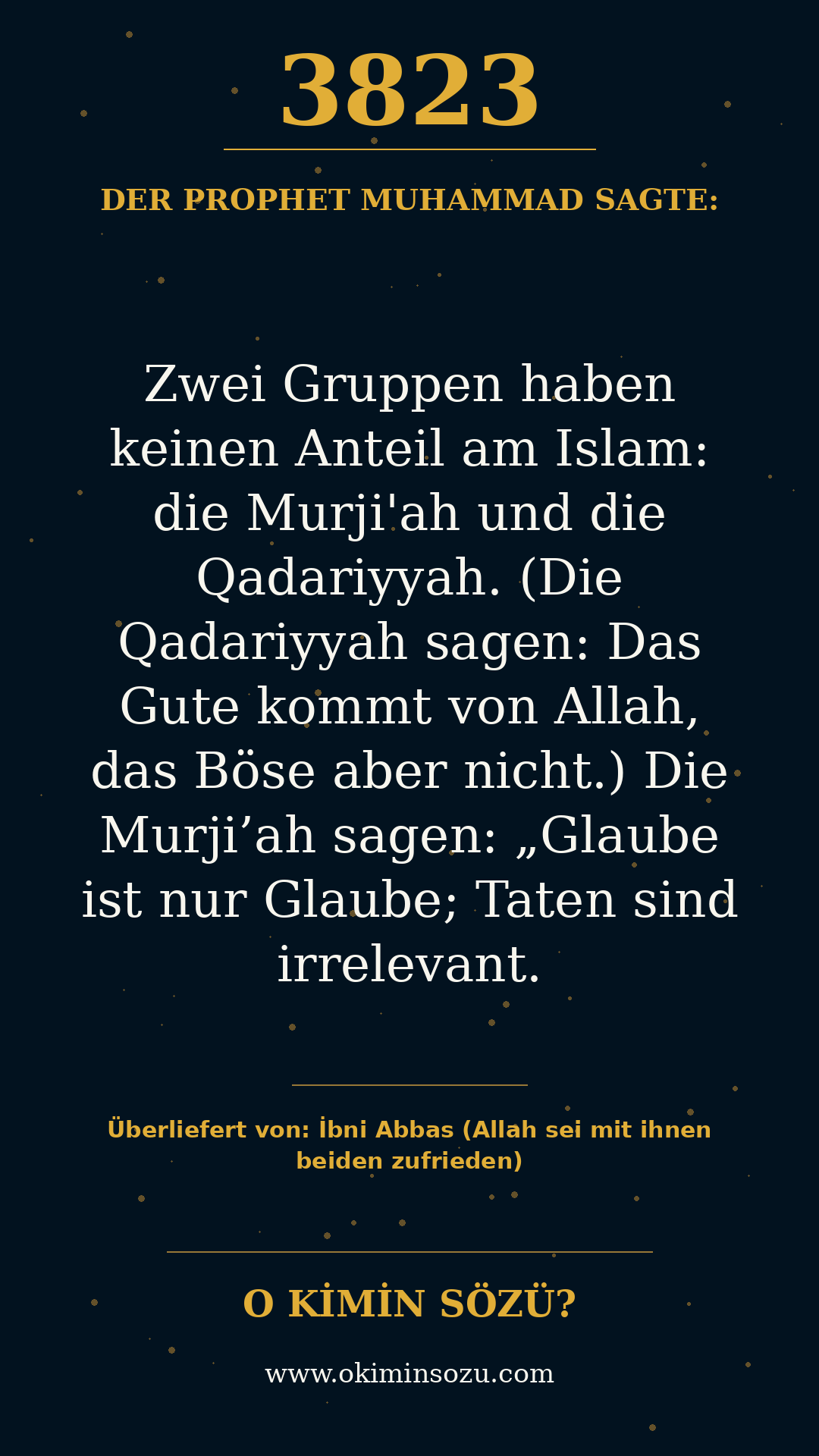 hadith 3823