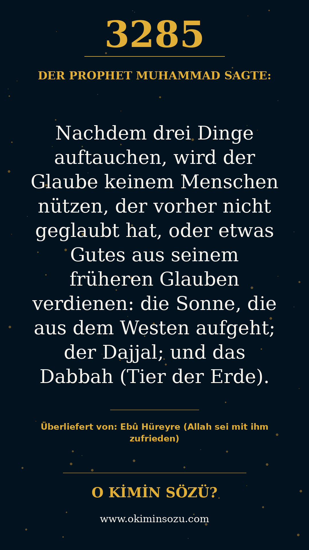 hadith 3285