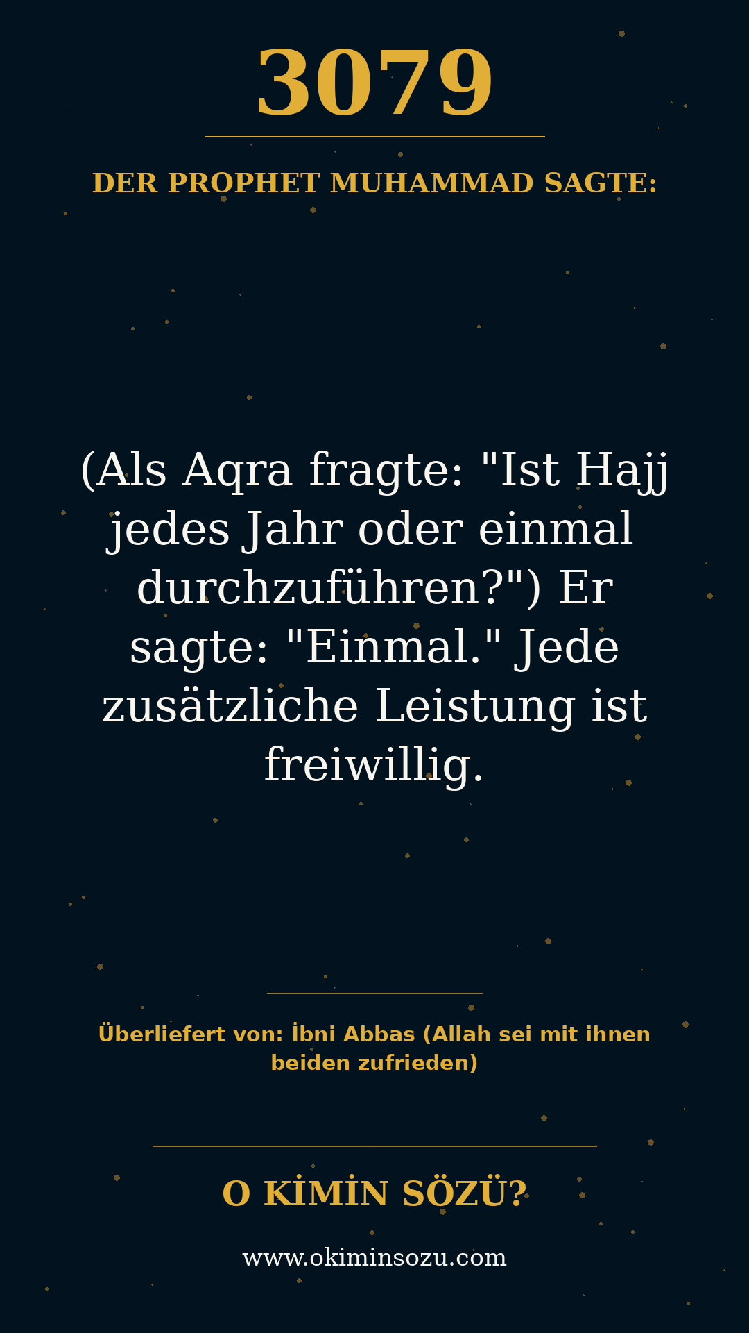 hadith 3079
