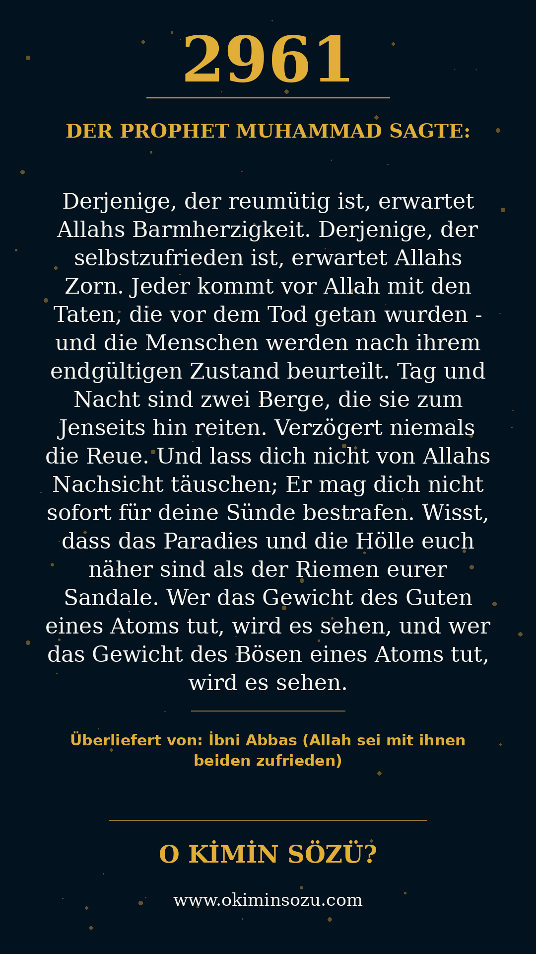 hadith 2961