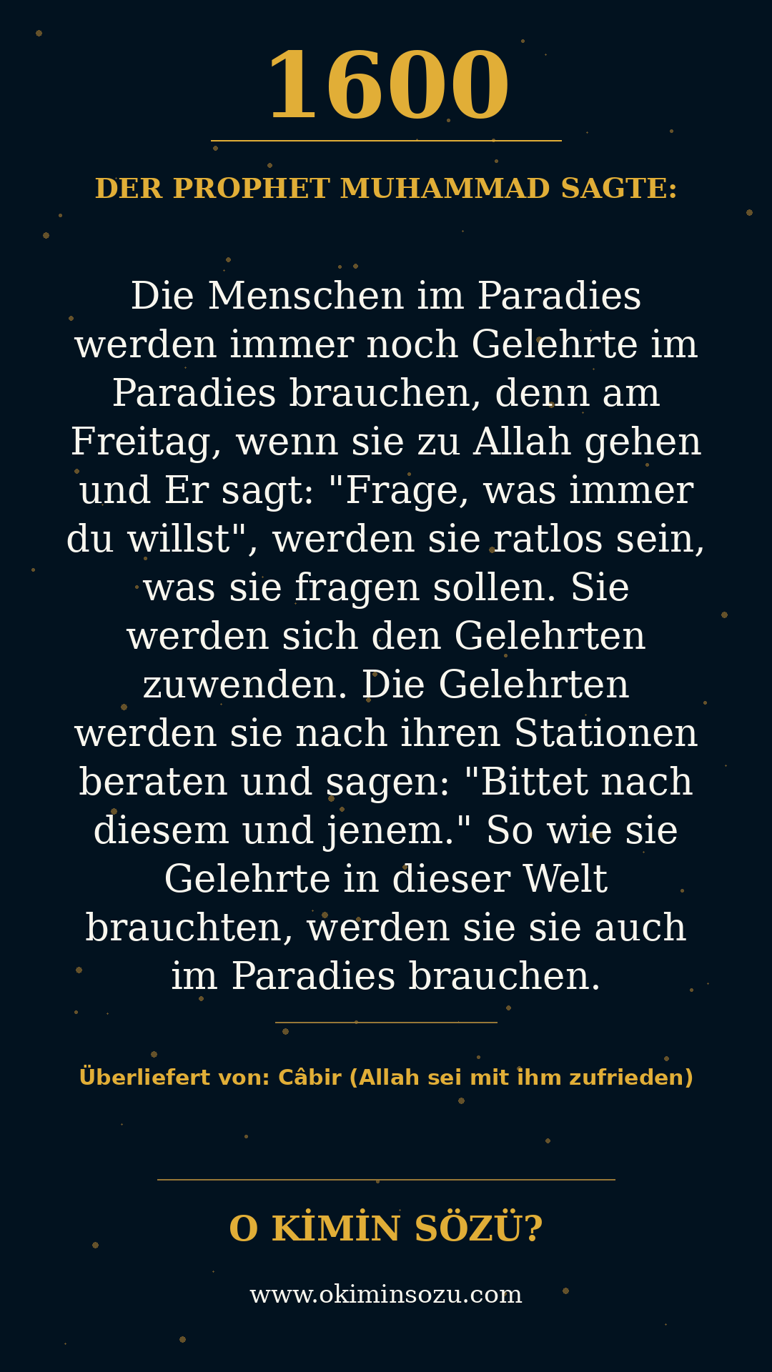 hadith 1600