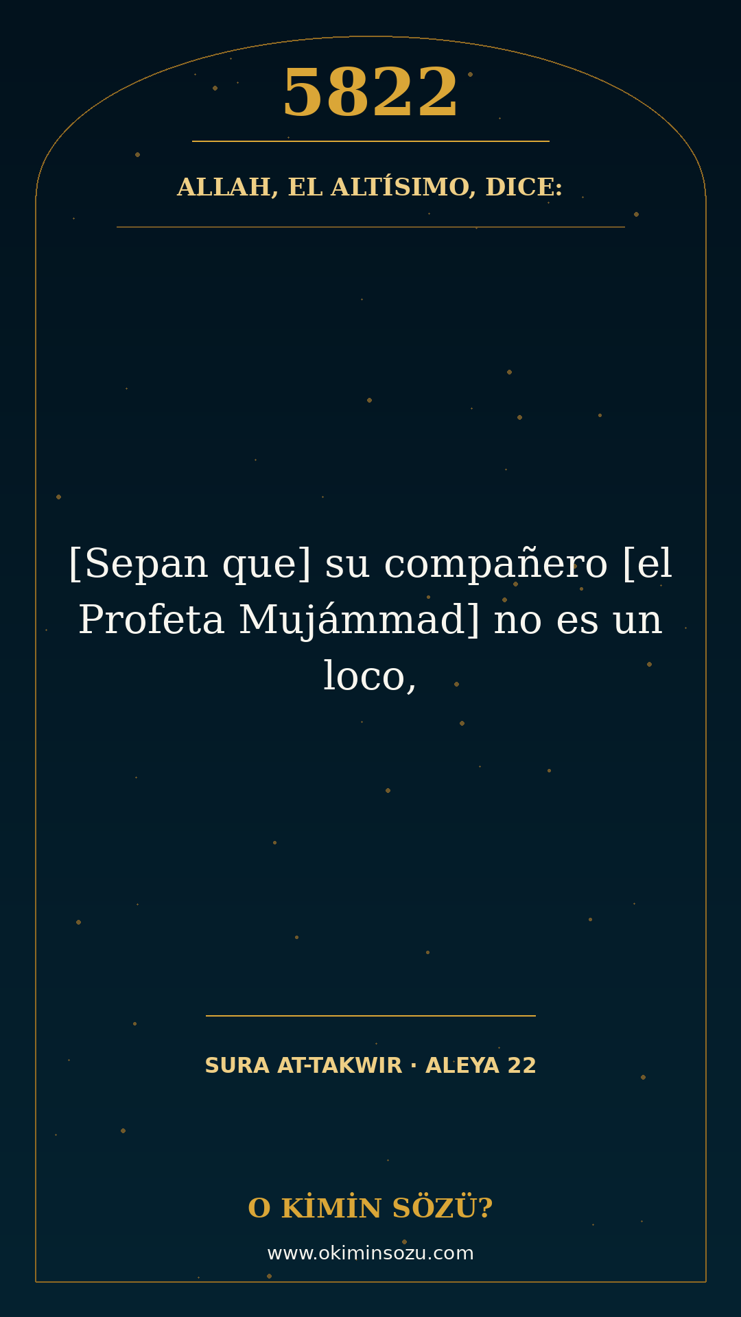ayet 5822 sure 081 ayet 022