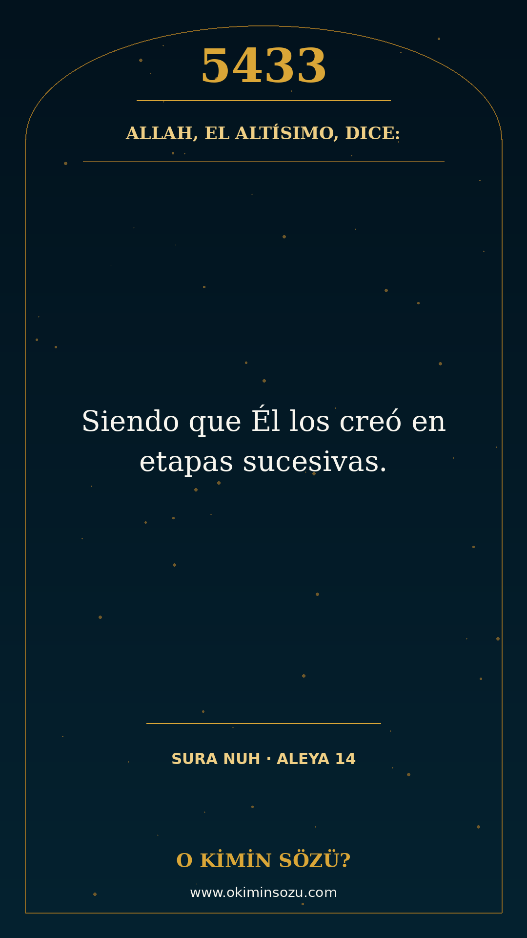ayet 5433 sure 071 ayet 014