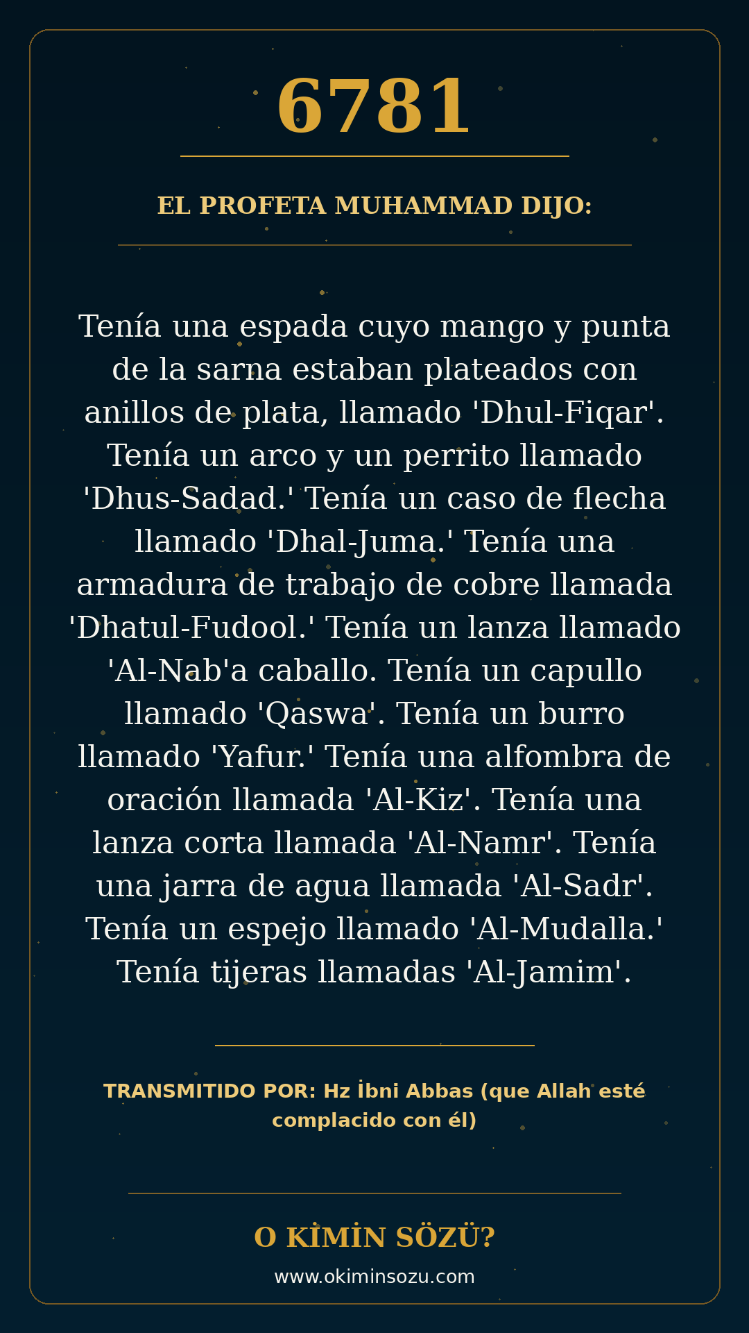 hadis 6781 es