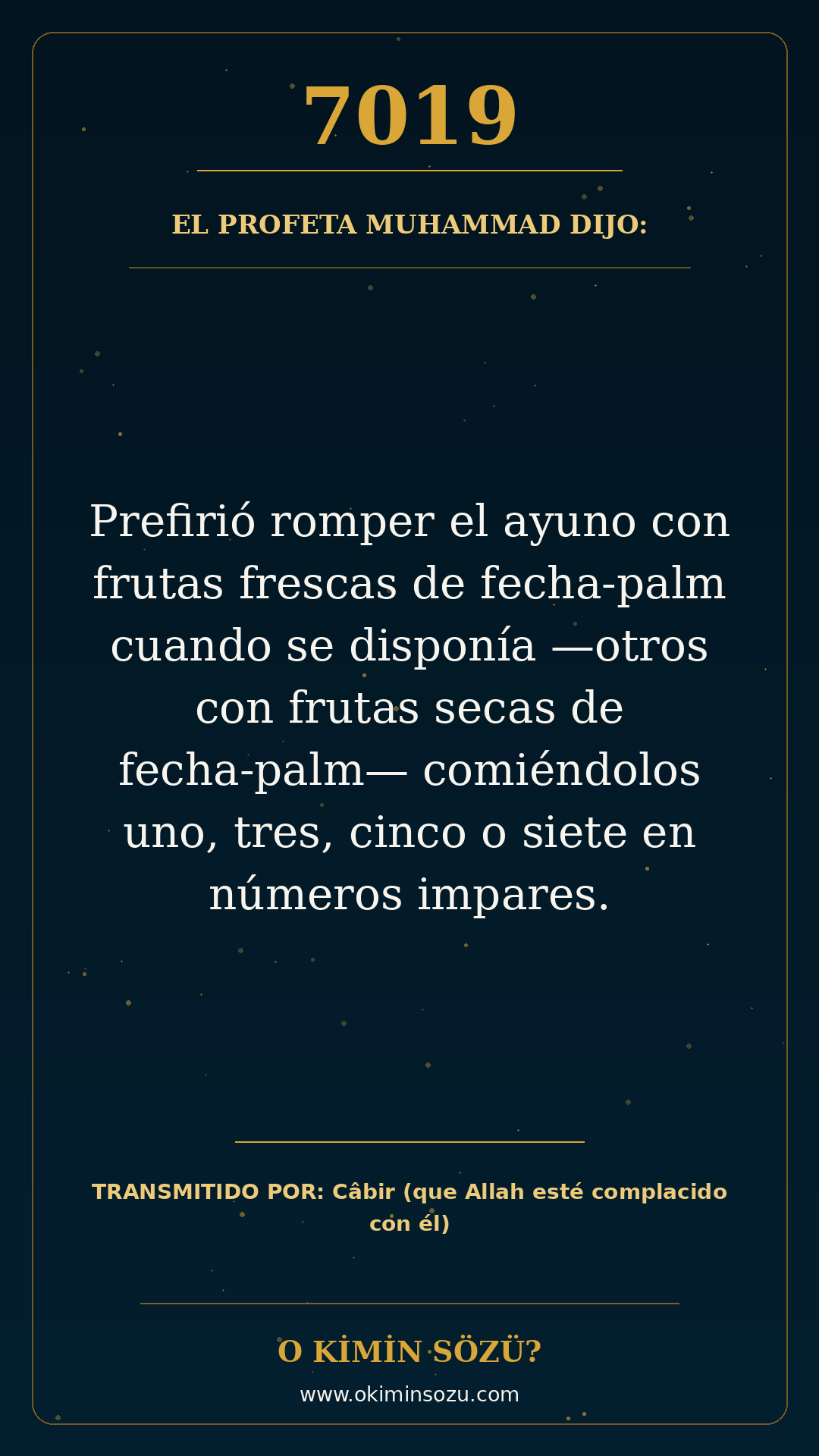 hadis 7019 es