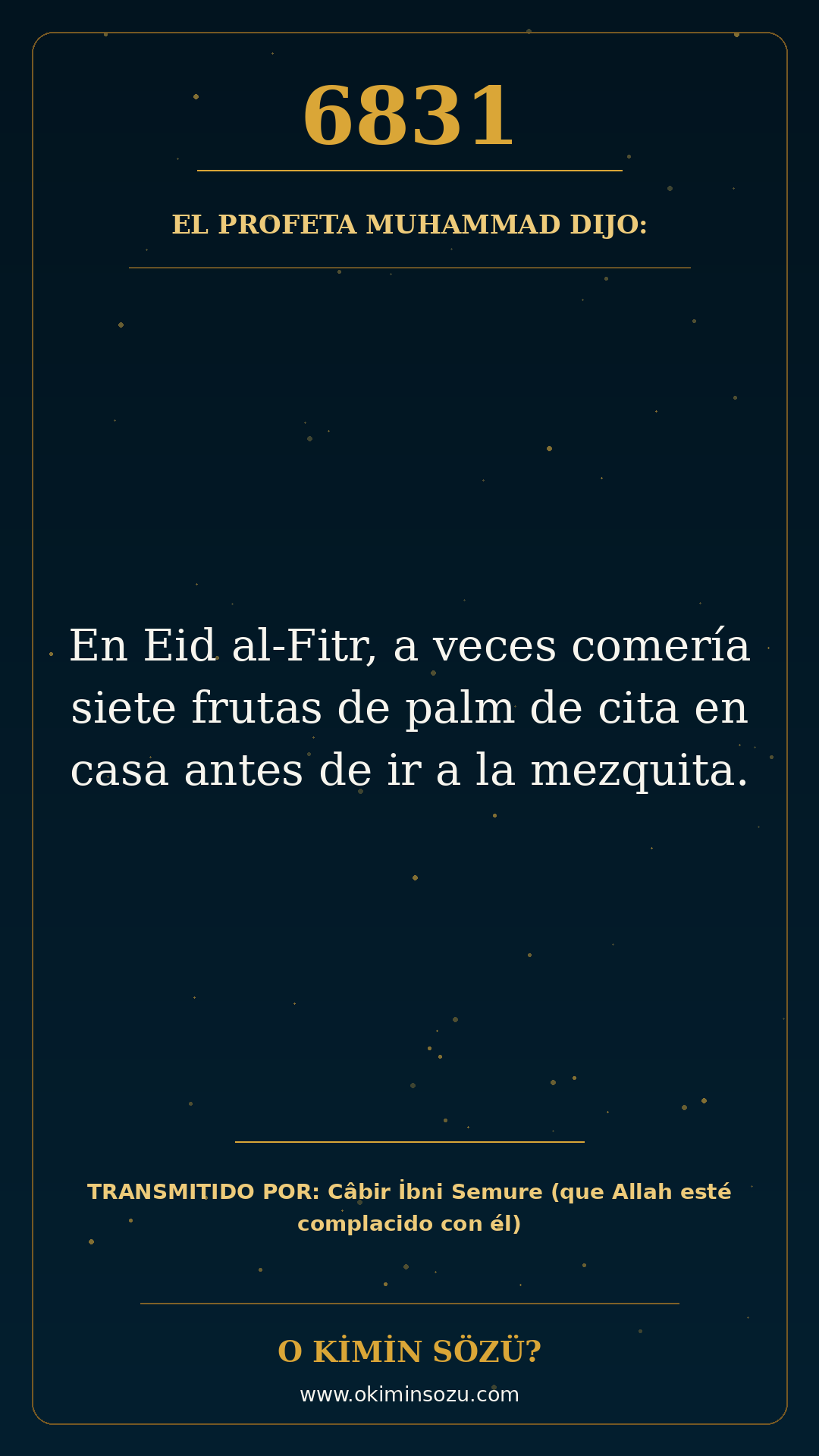 hadis 6831 es