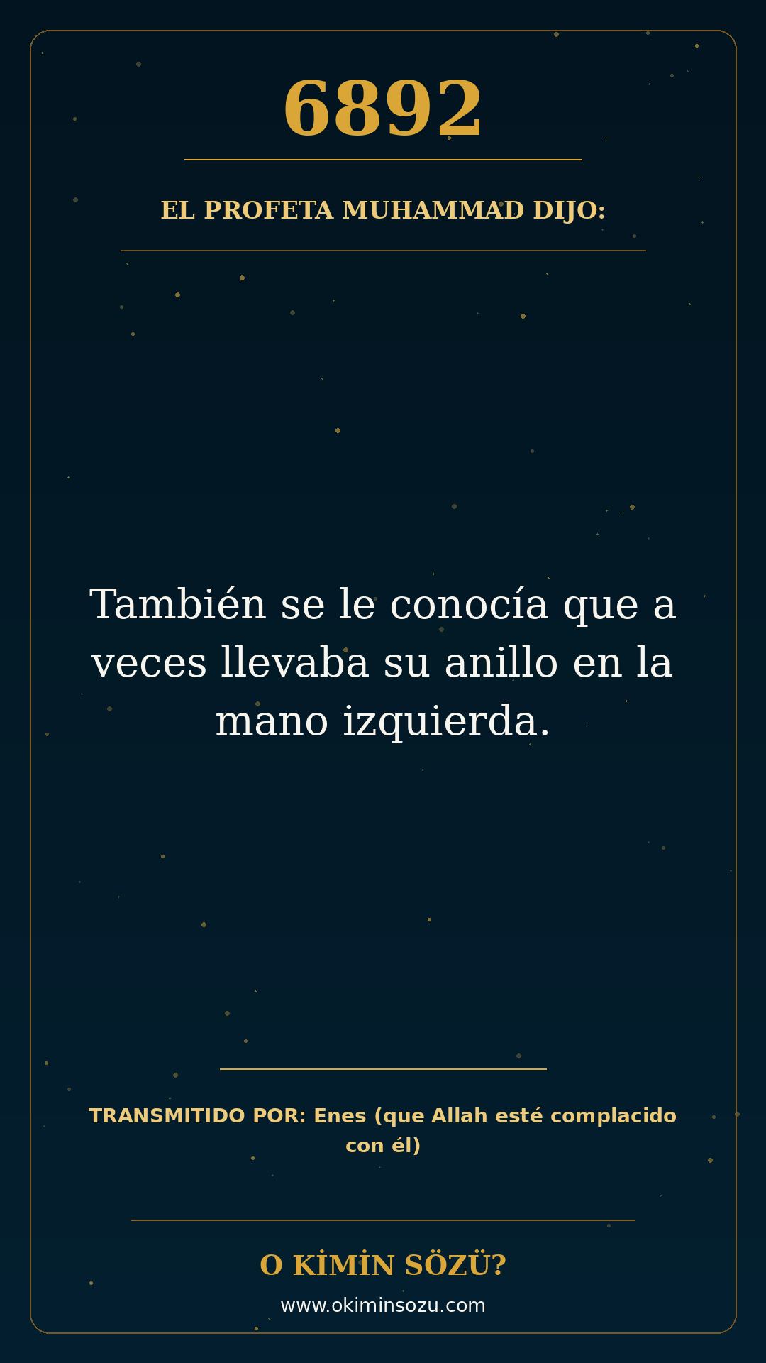 hadis 6892 es