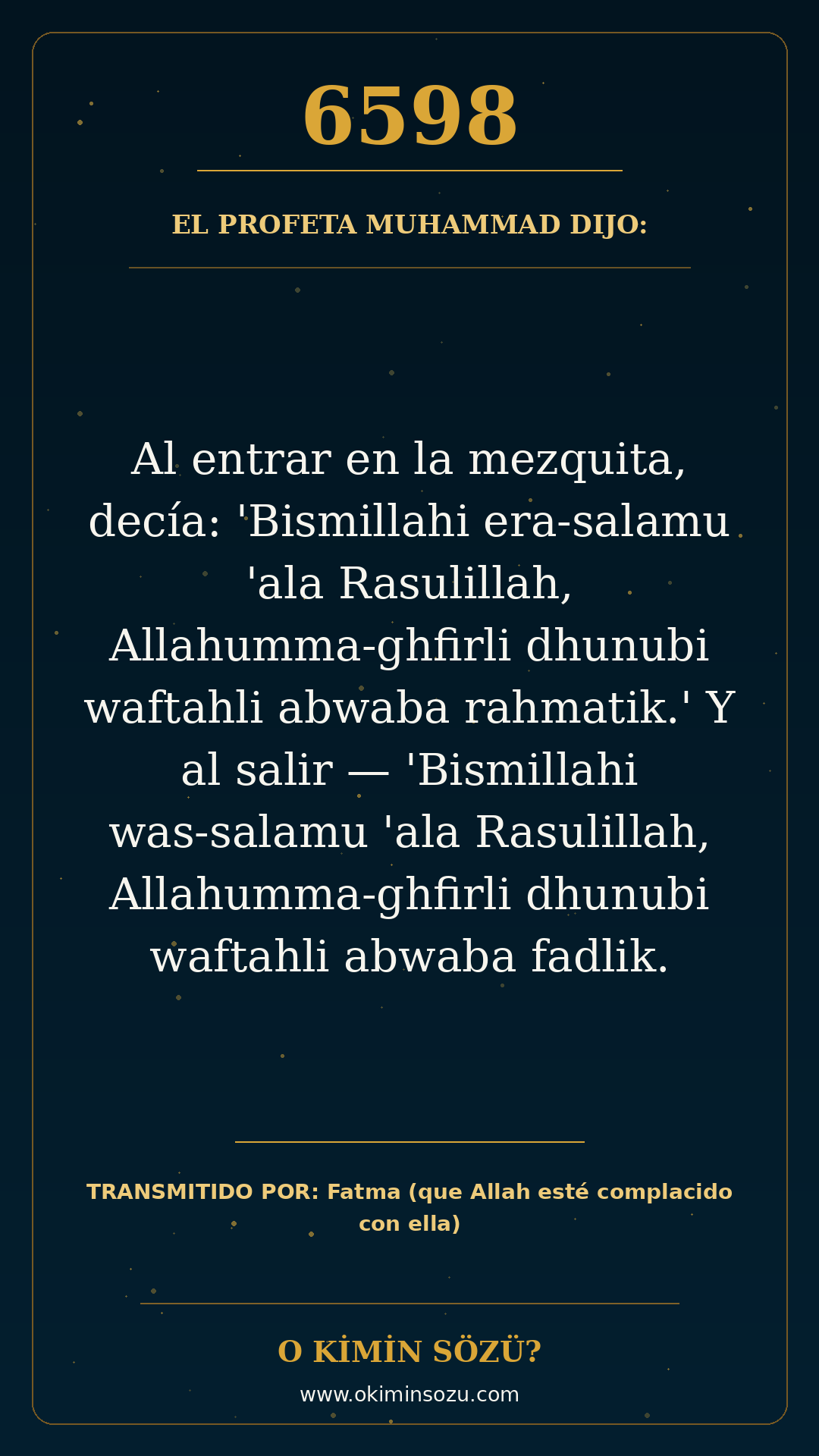 hadis 6598 es