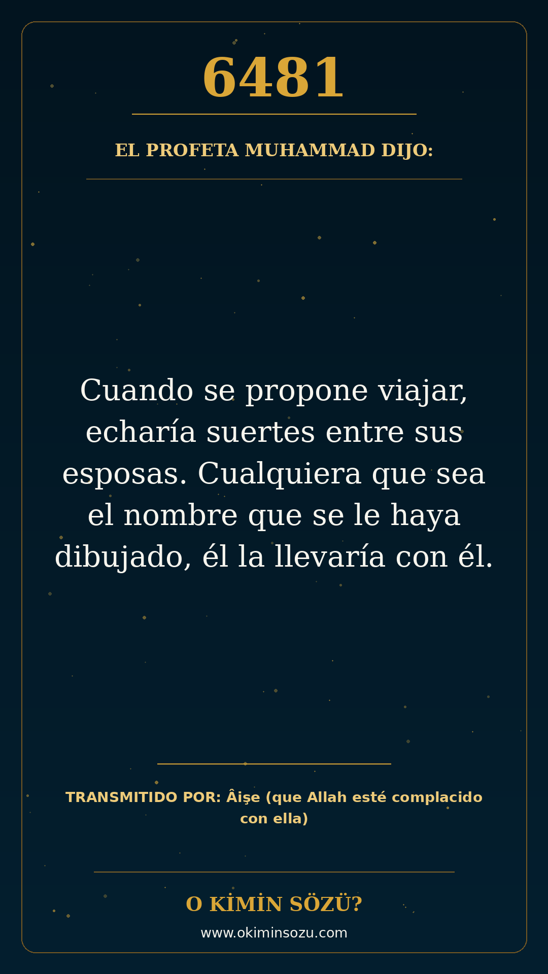 hadis 6481 es