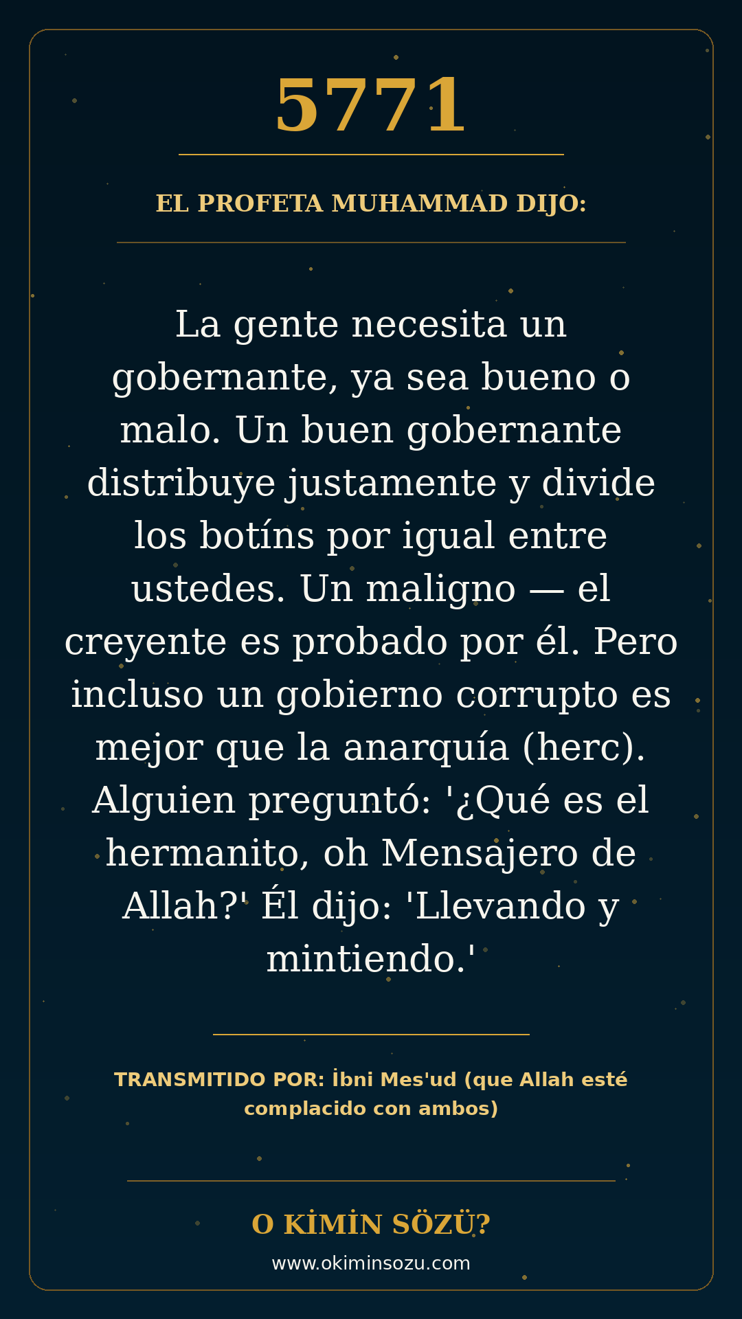 hadis 5771 es