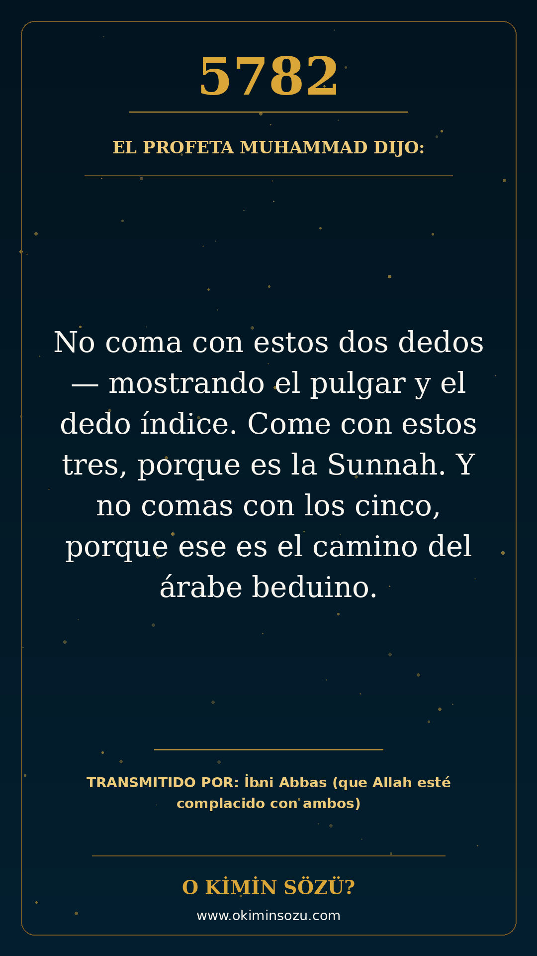 hadis 5782 es