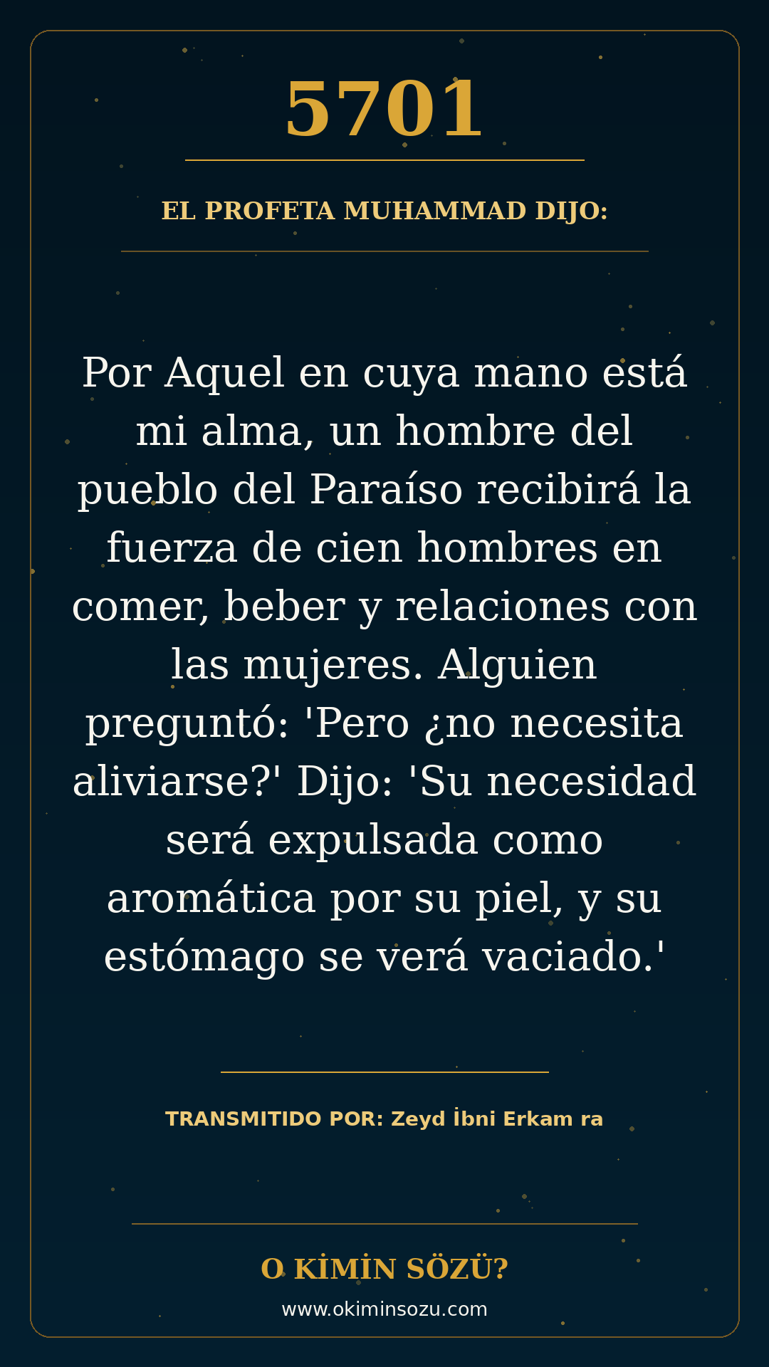 hadis 5701 es