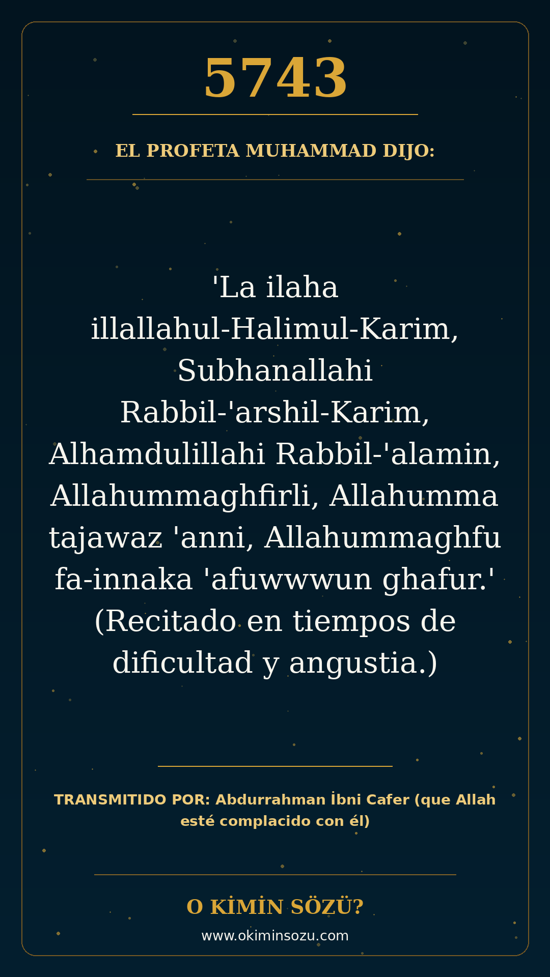 hadis 5743 es