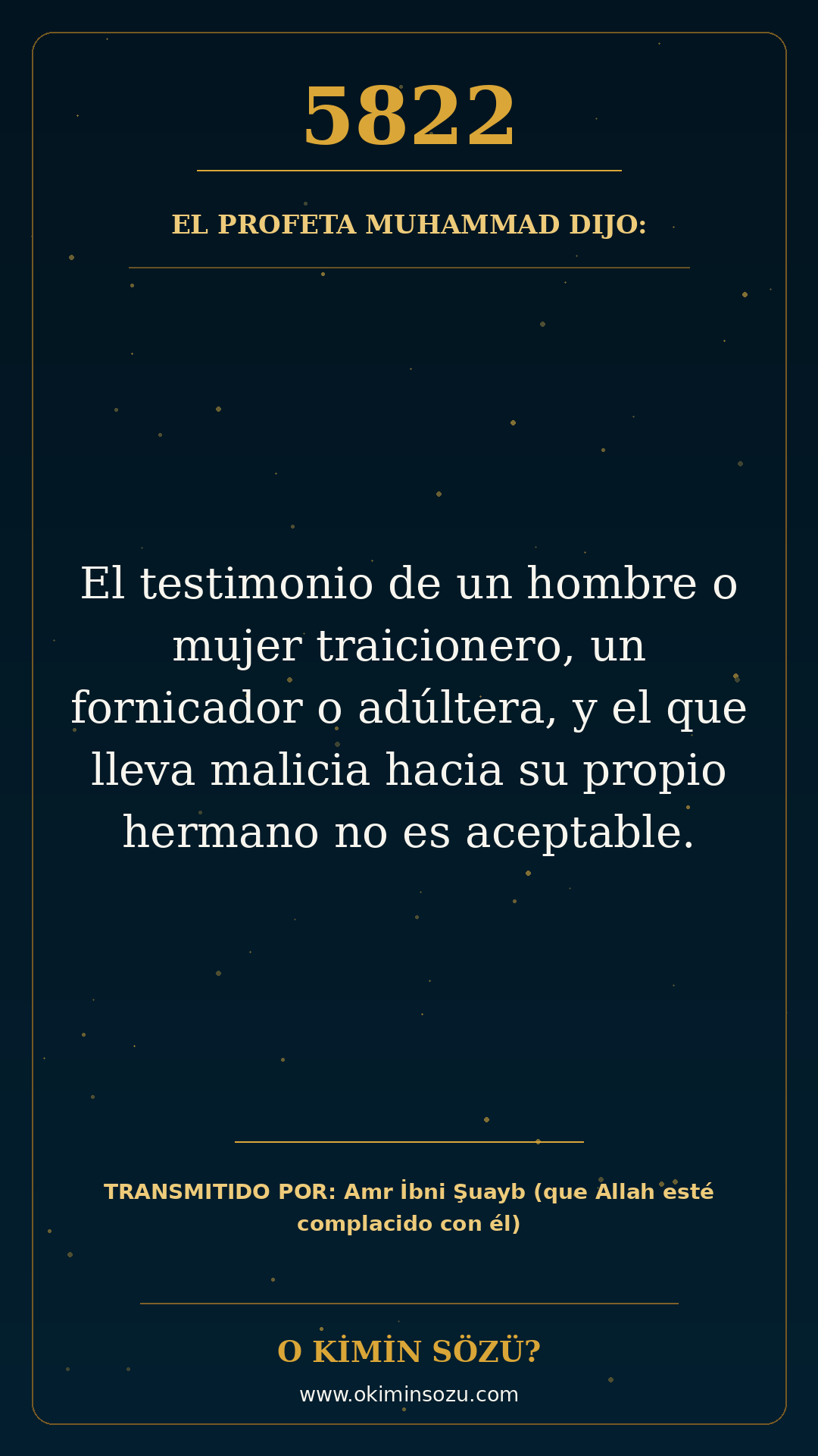 hadis 5822 es