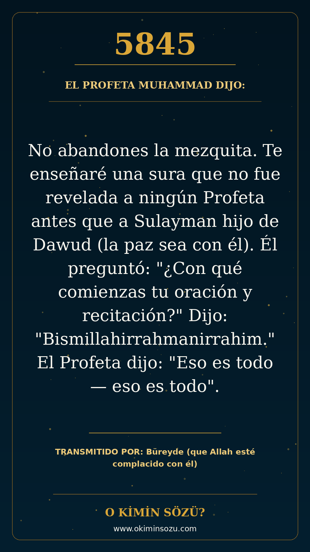 hadis 5845 es