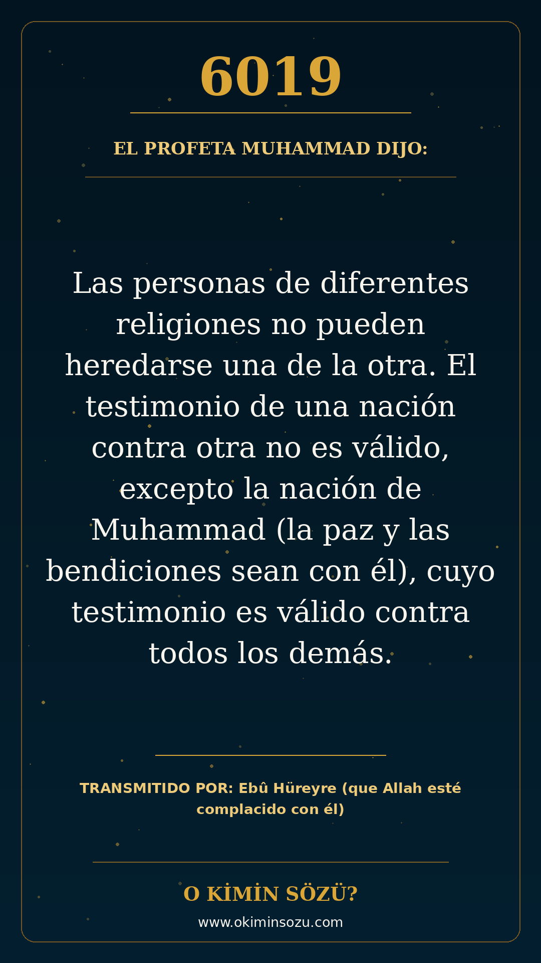 hadis 6019 es