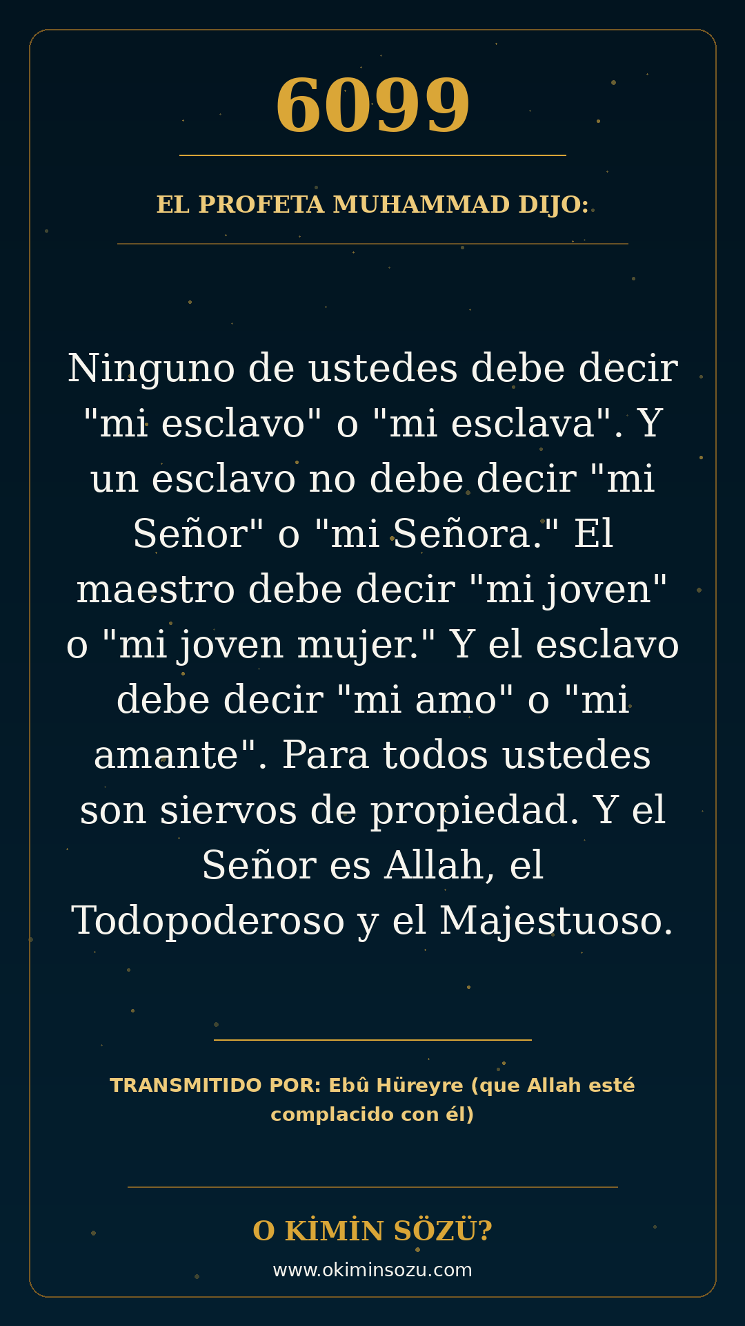 hadis 6099 es