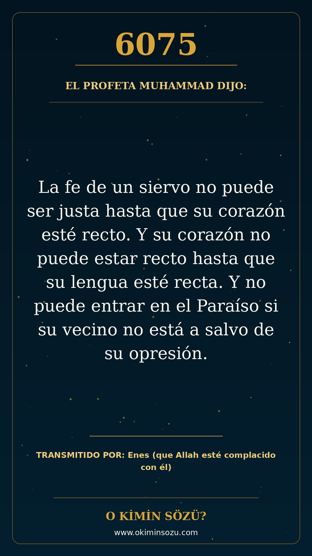 hadis 6075 es