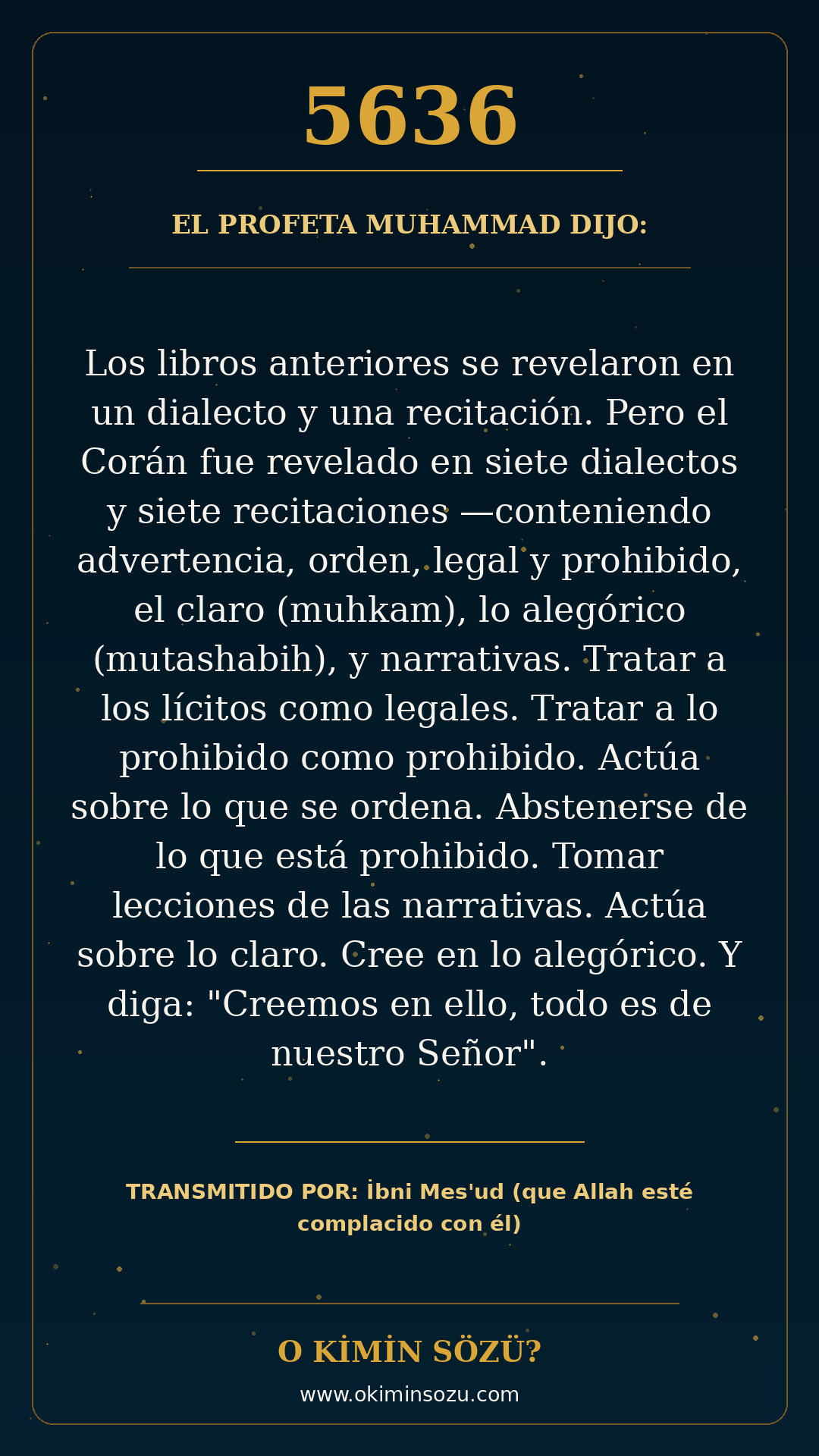 hadis 5636 es