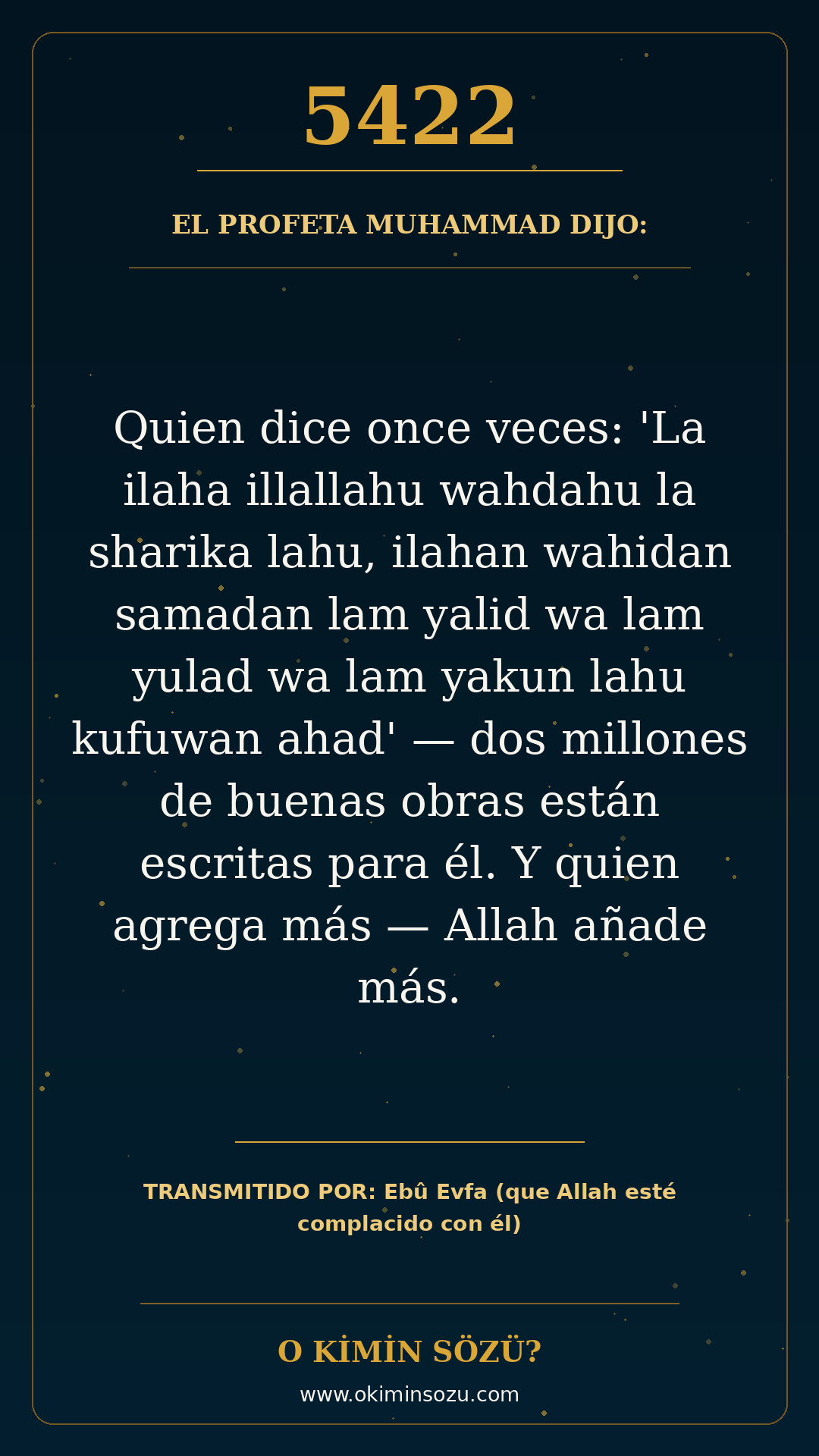 hadis 5422 es