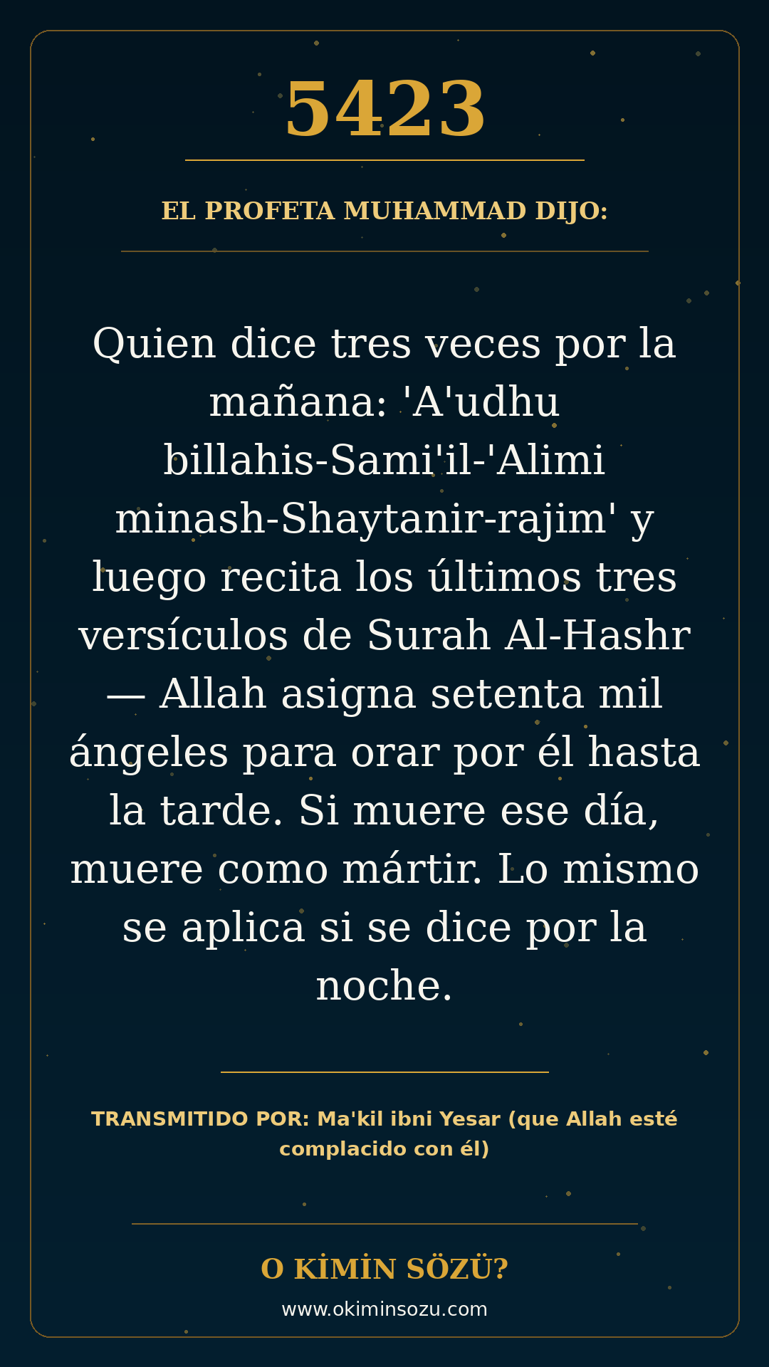 hadis 5423 es