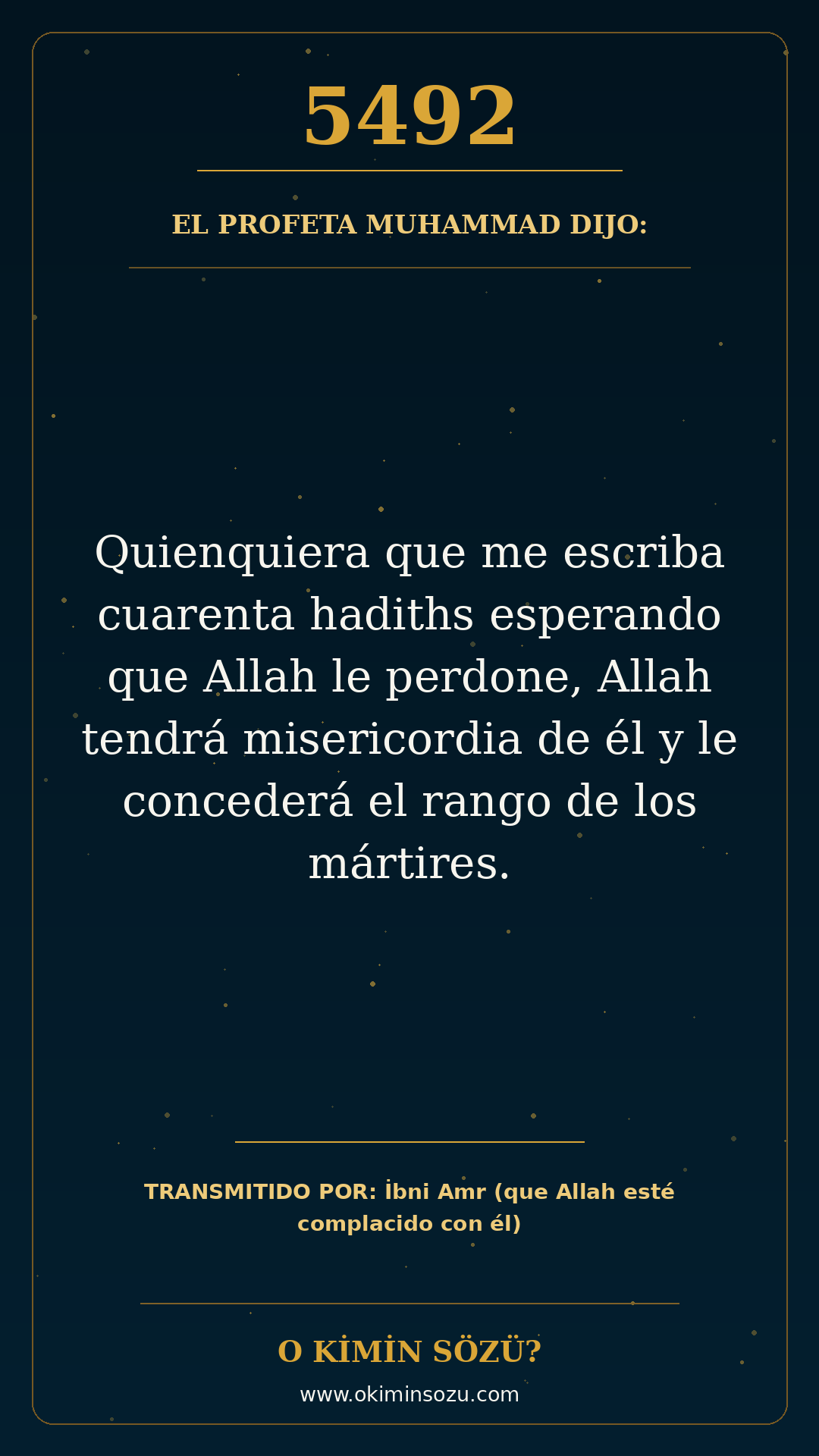 hadis 5492 es