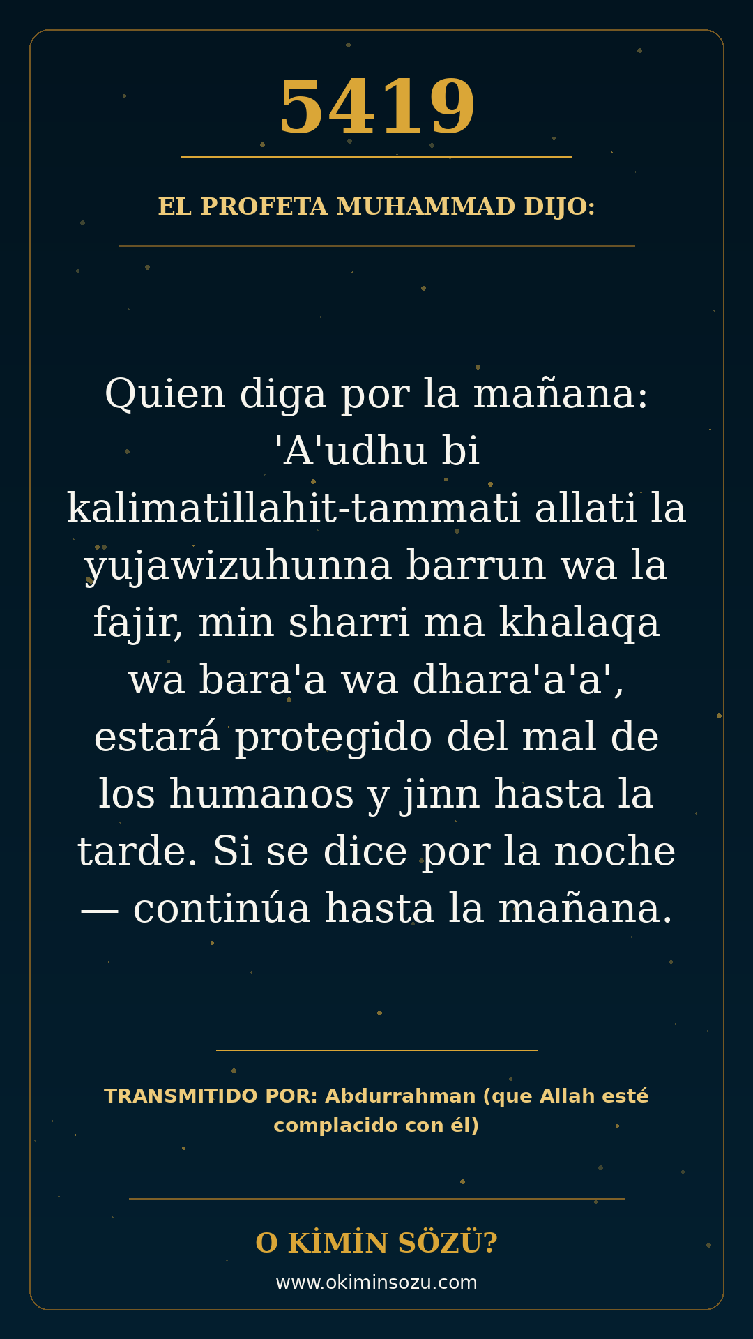 hadis 5419 es