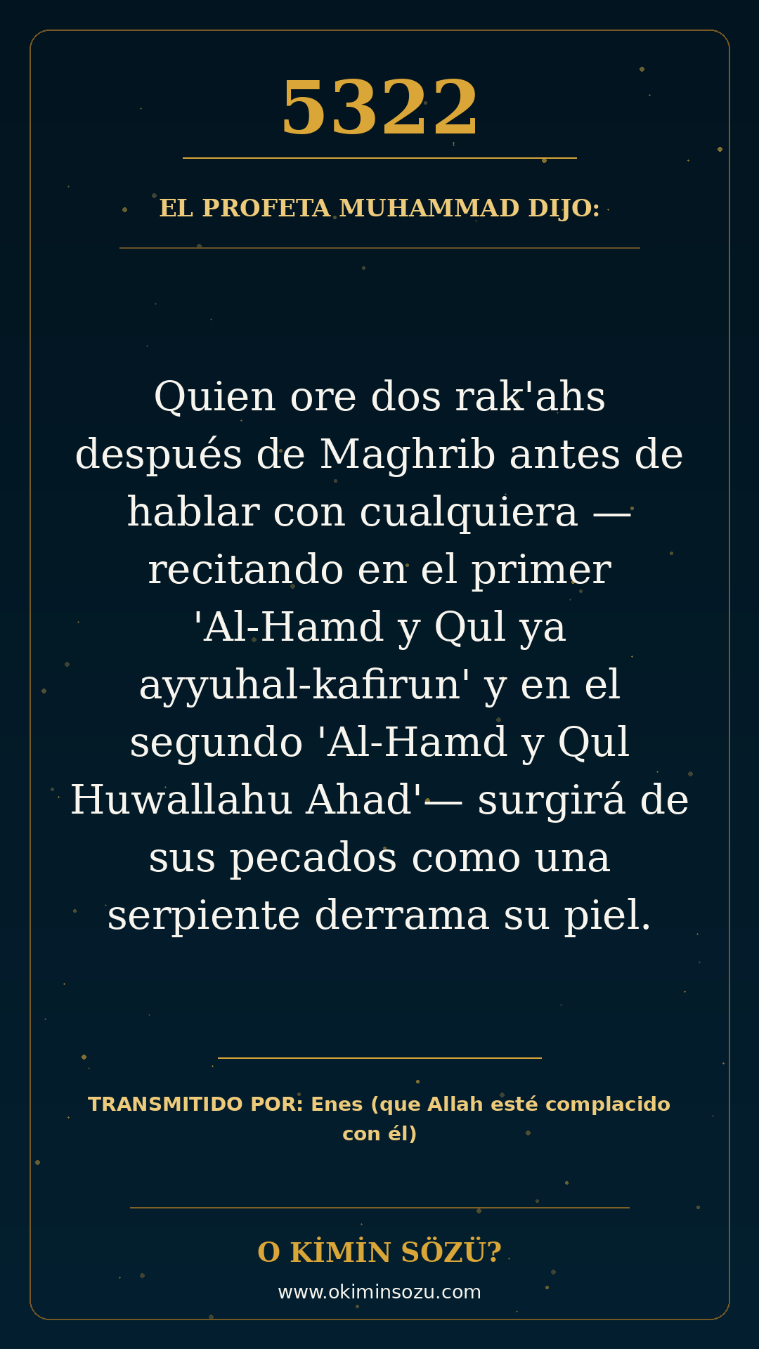 hadis 5322 es