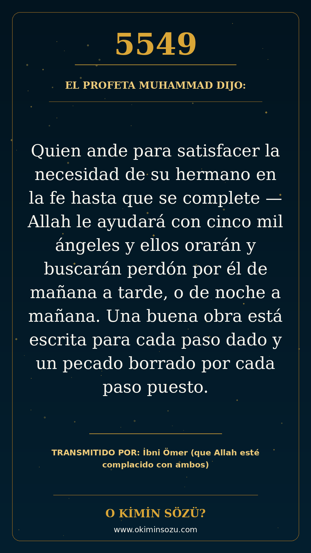 hadis 5549 es