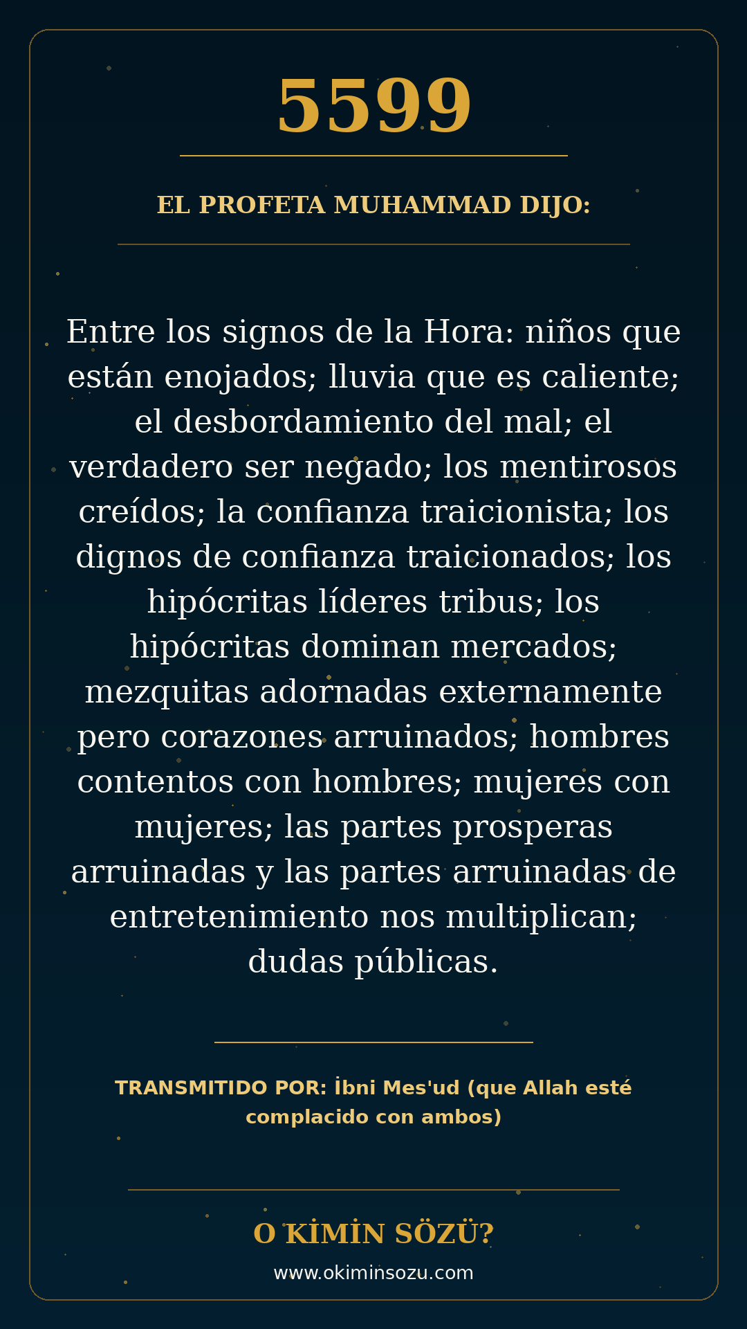 hadis 5599 es