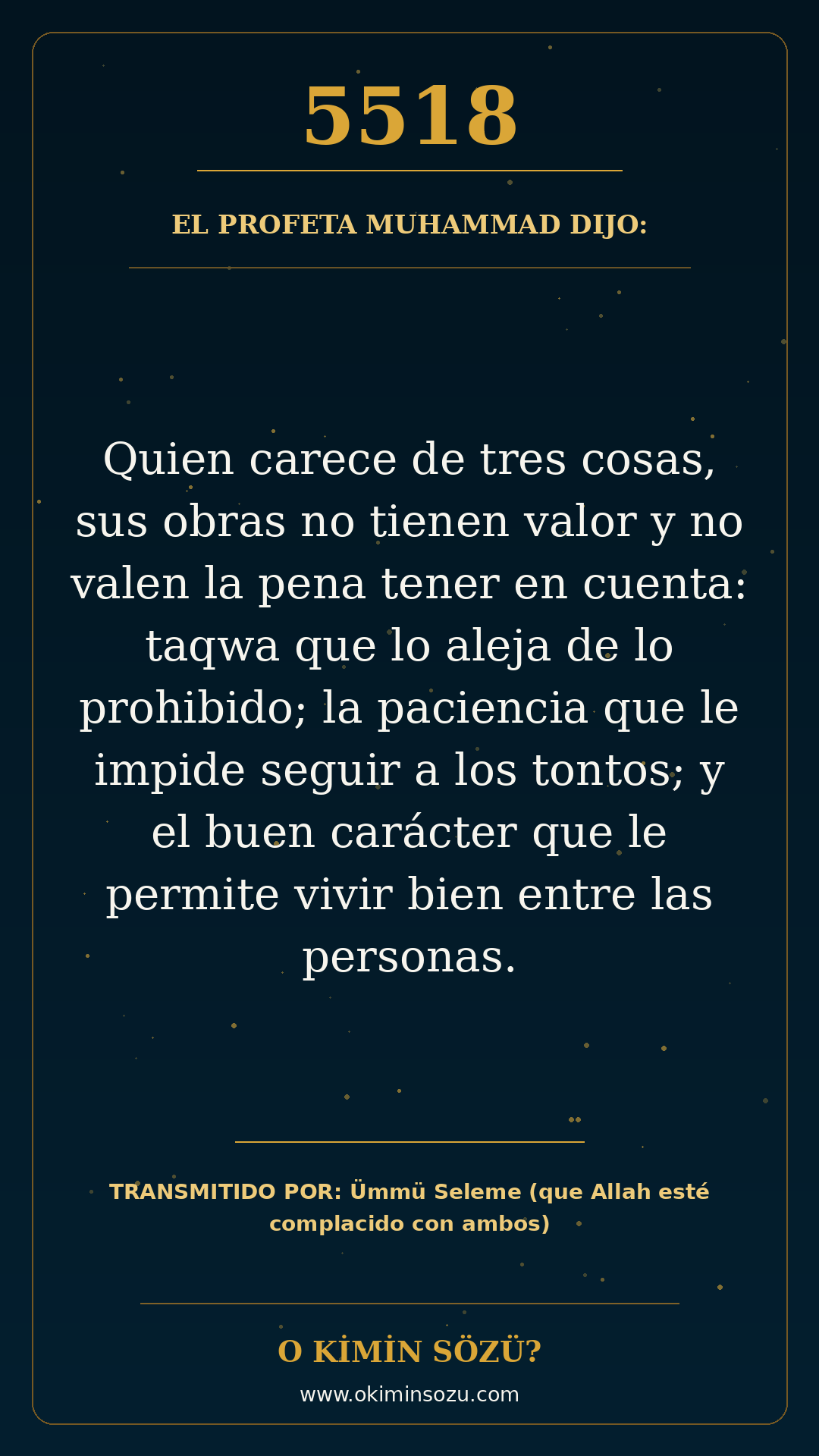 hadis 5518 es