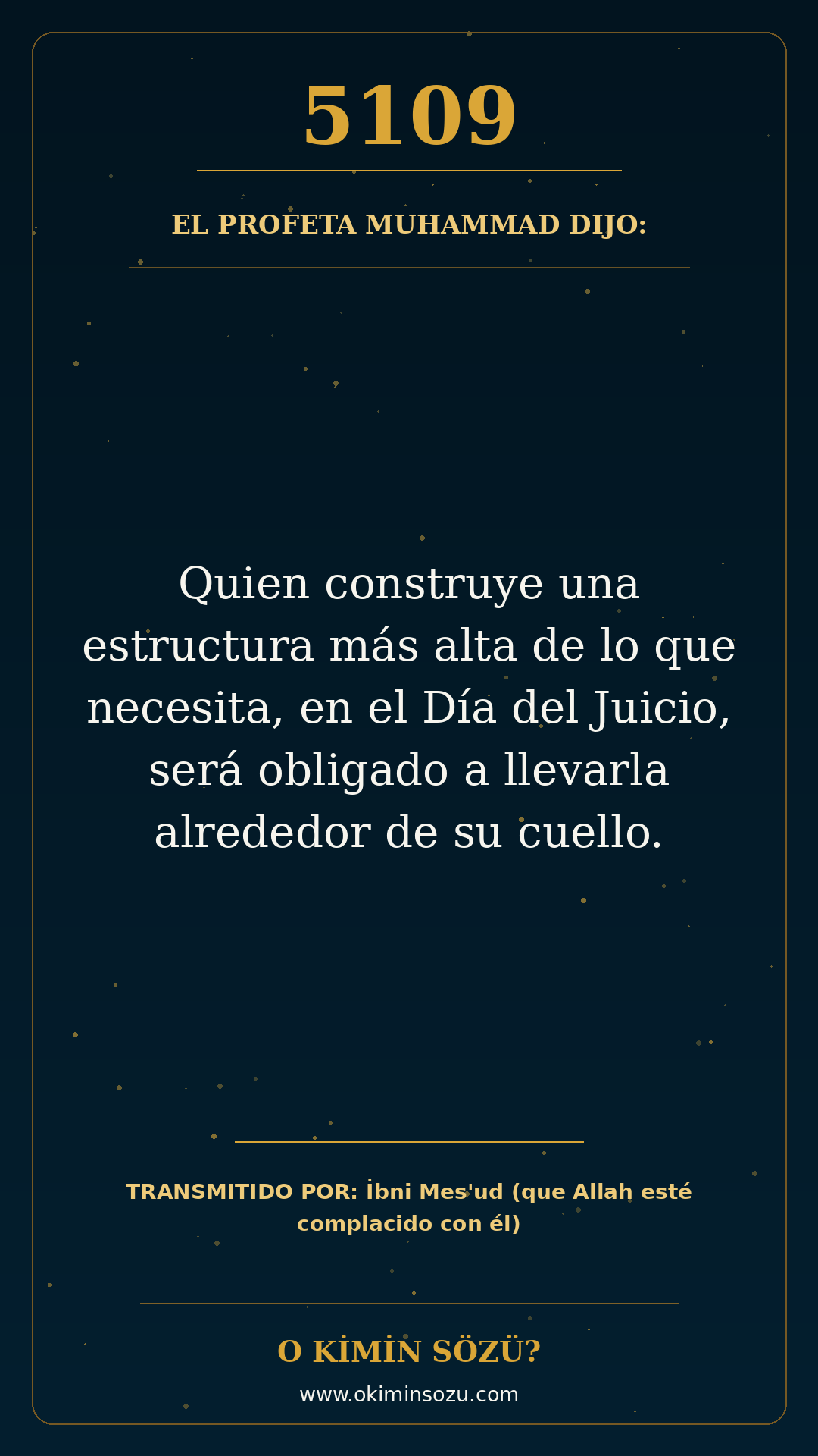 hadis 5109 es