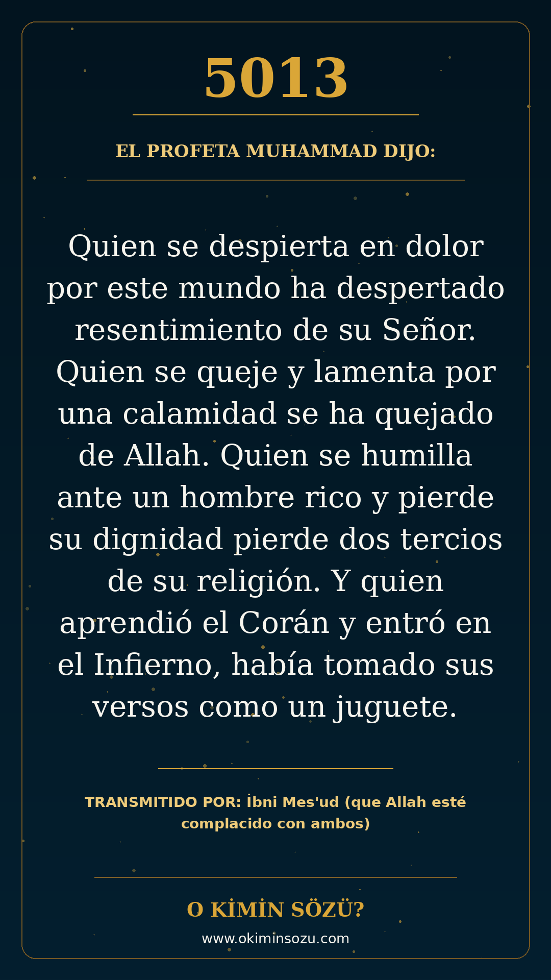 hadis 5013 es