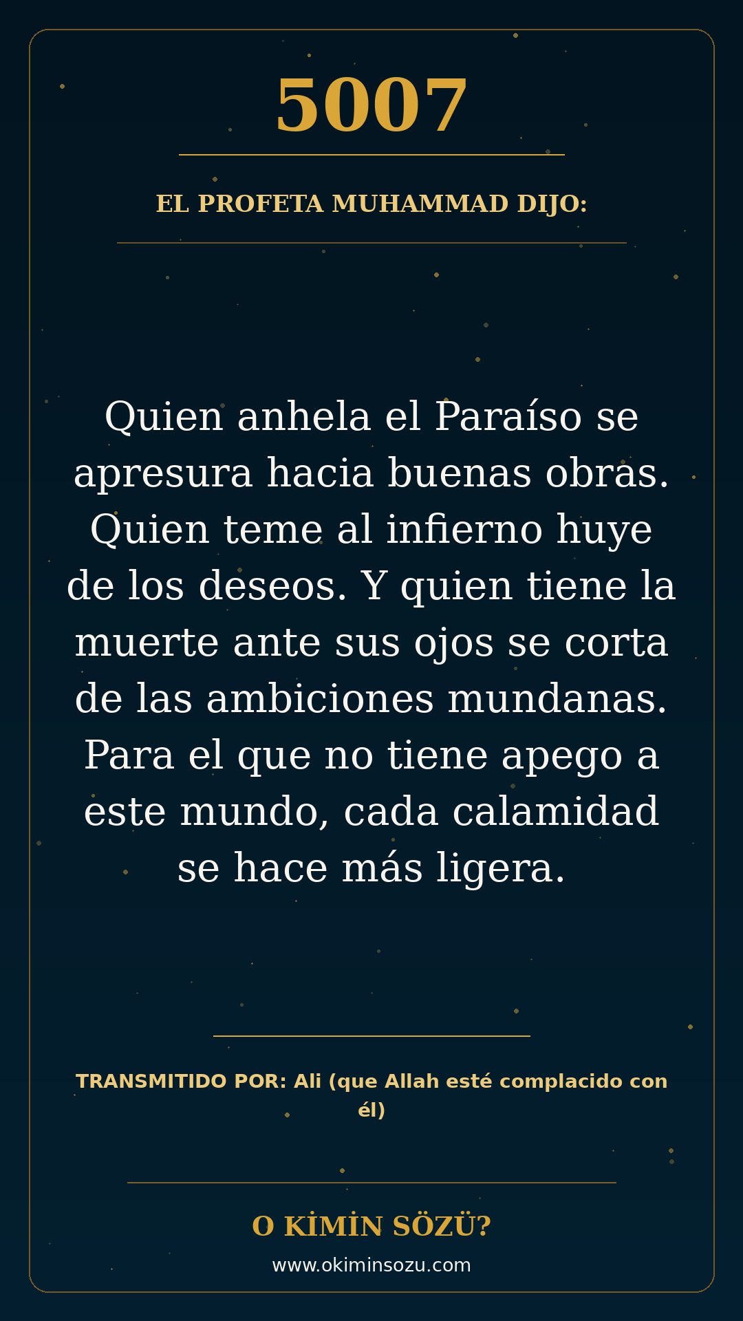 hadis 5007 es