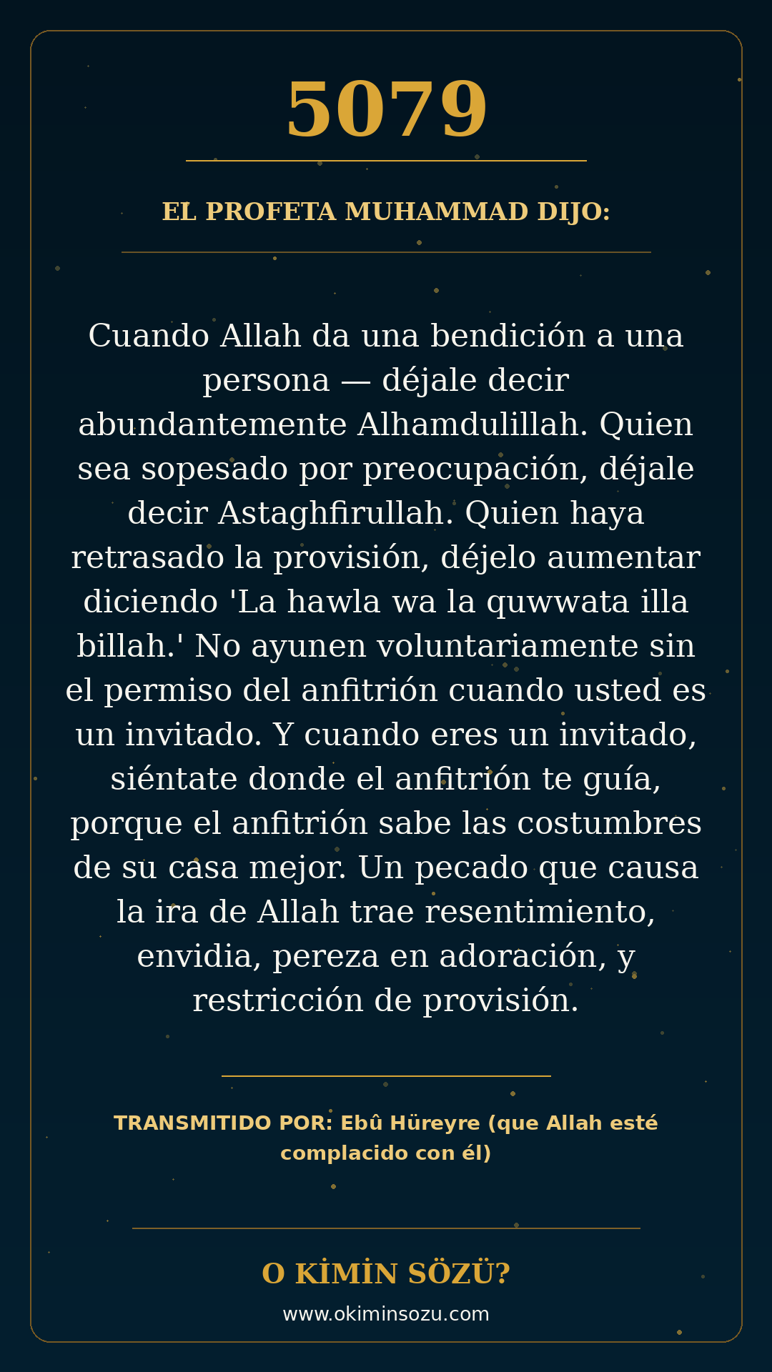 hadis 5079 es