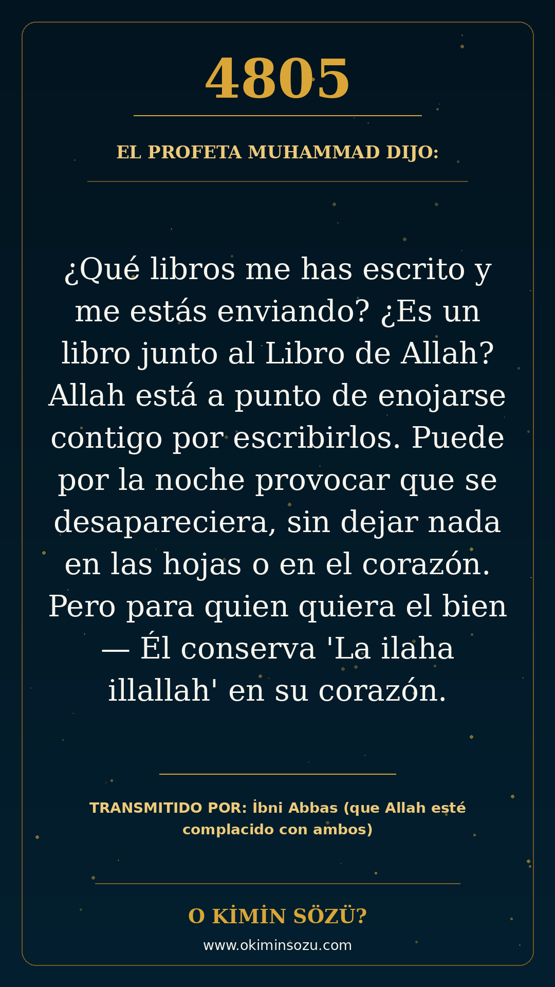 hadis 4805 es