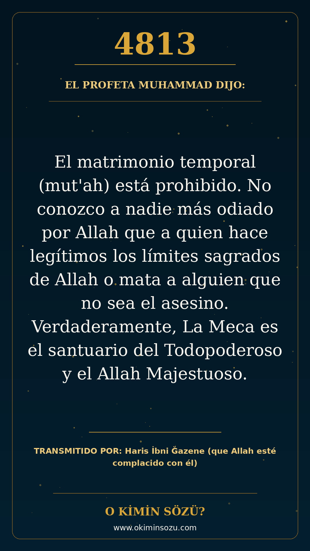 hadis 4813 es