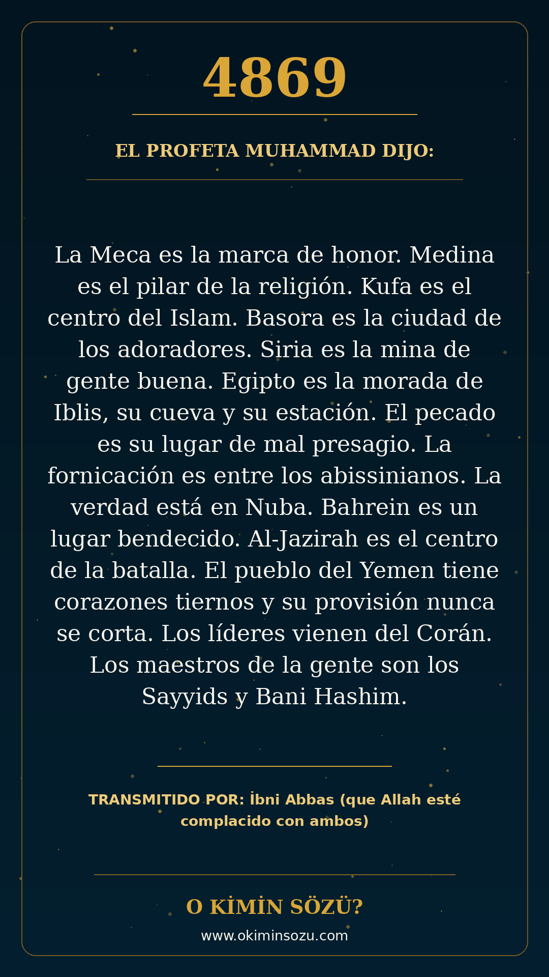 hadis 4869 es