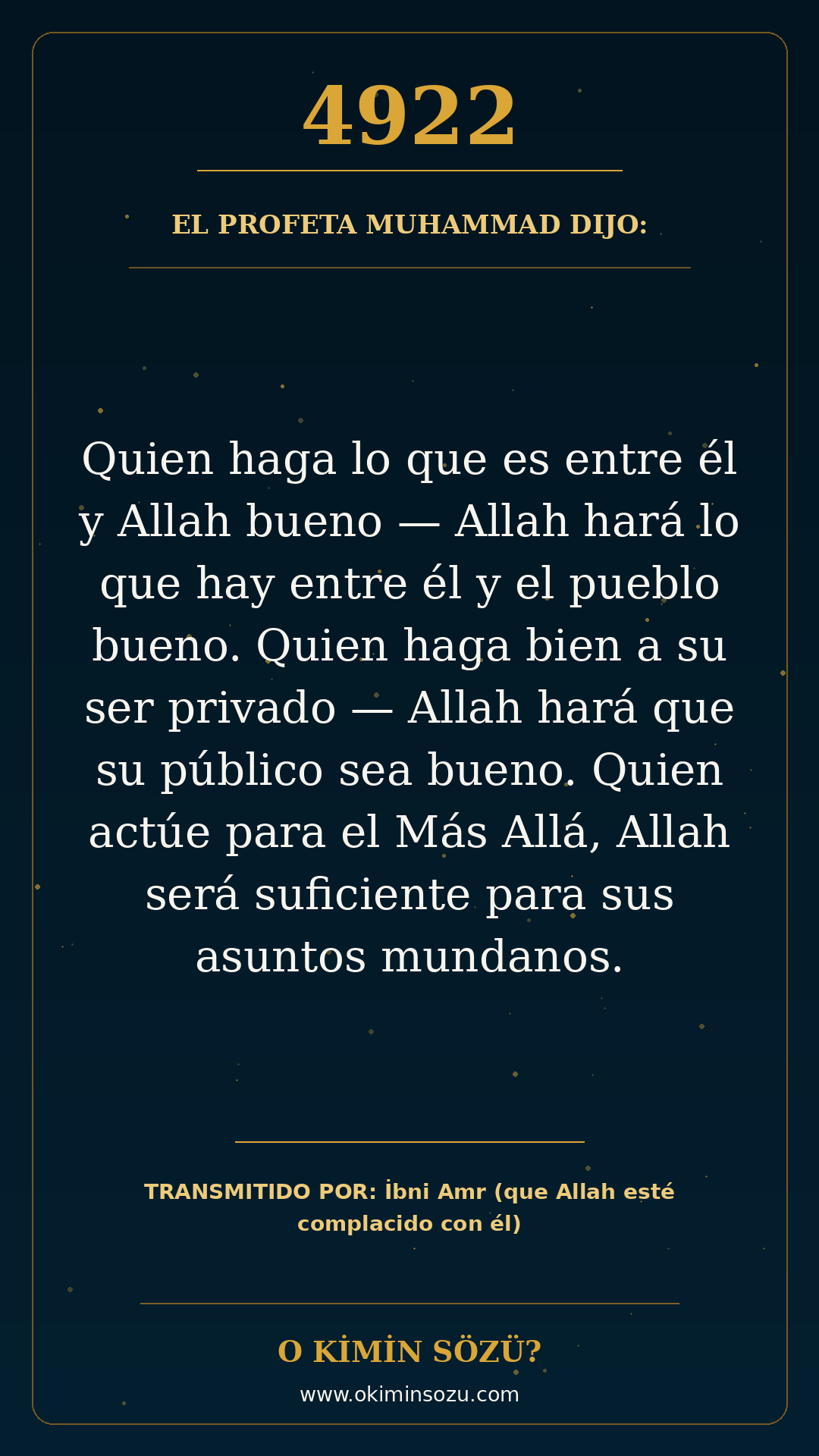hadis 4922 es