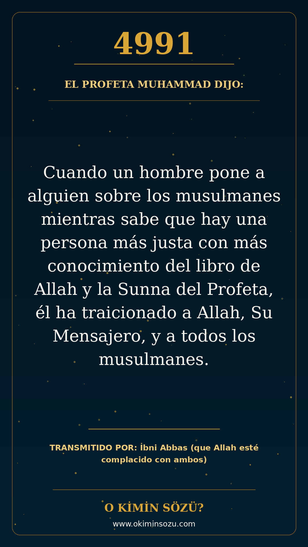 hadis 4991 es