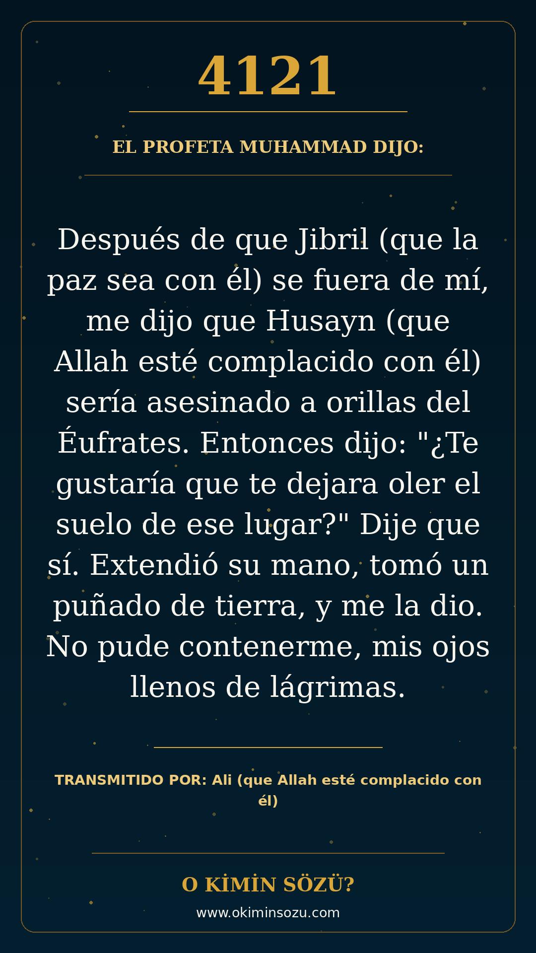 hadis 4121 es