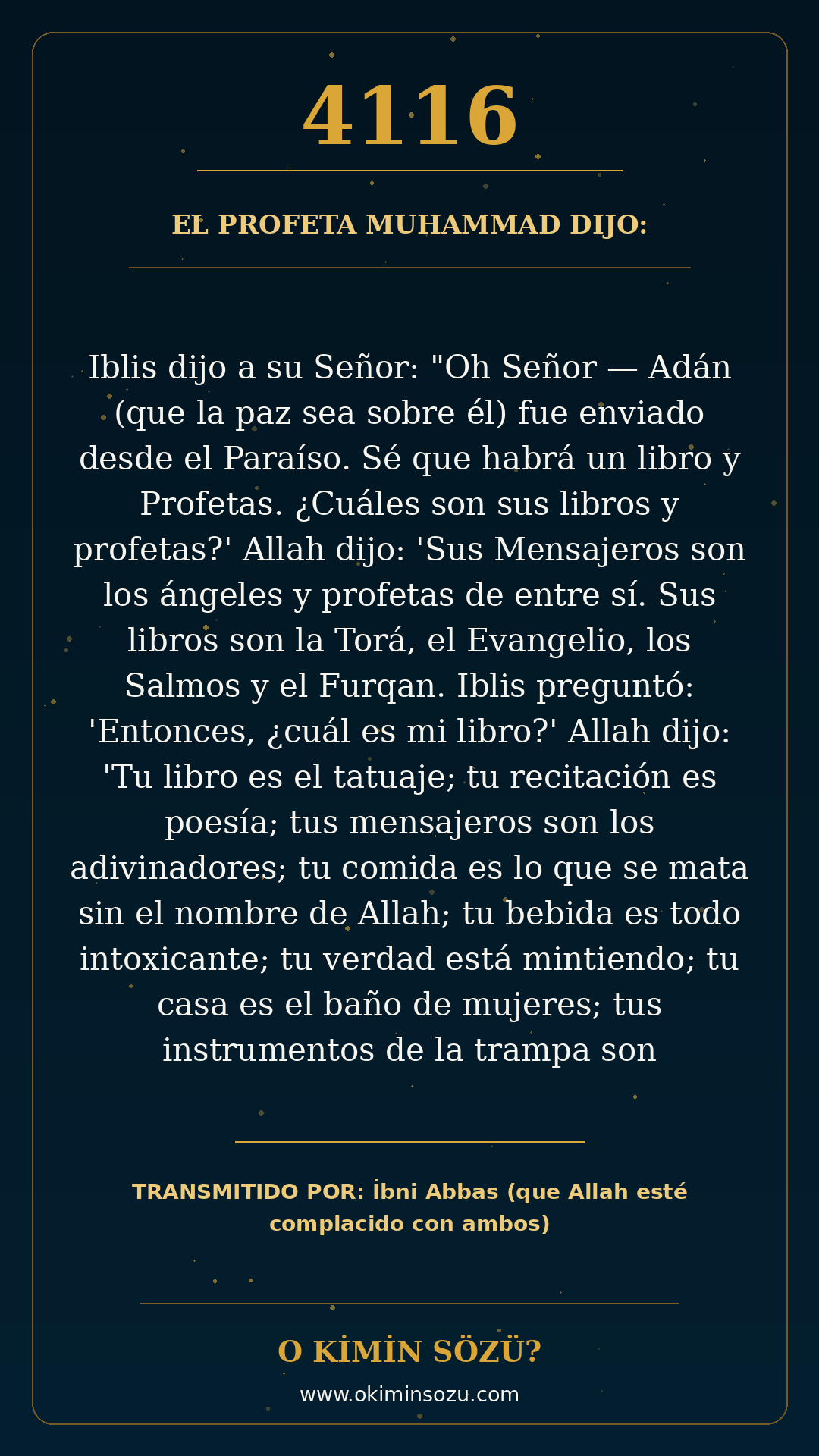 hadis 4116 es