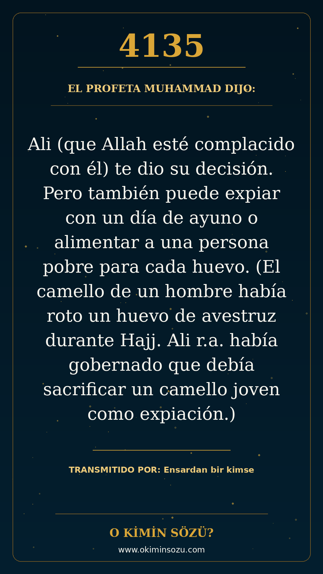 hadis 4135 es