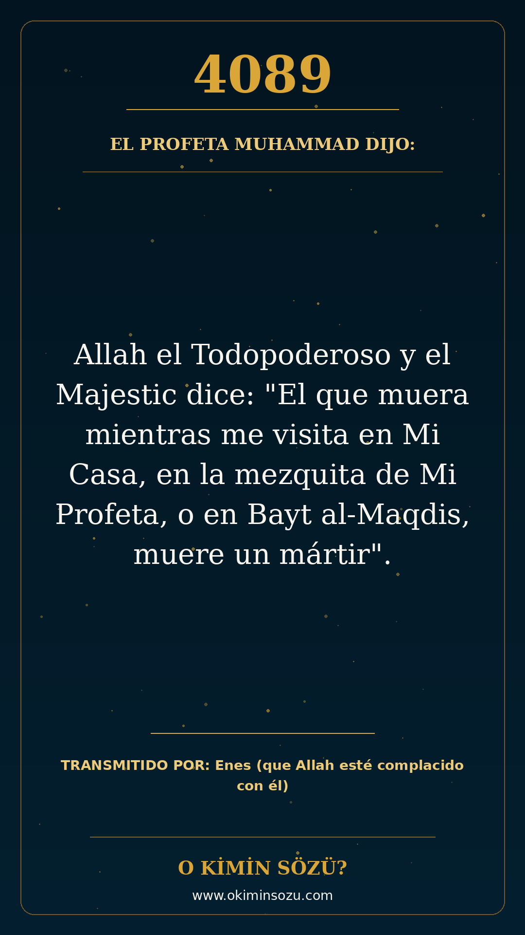 hadis 4089 es