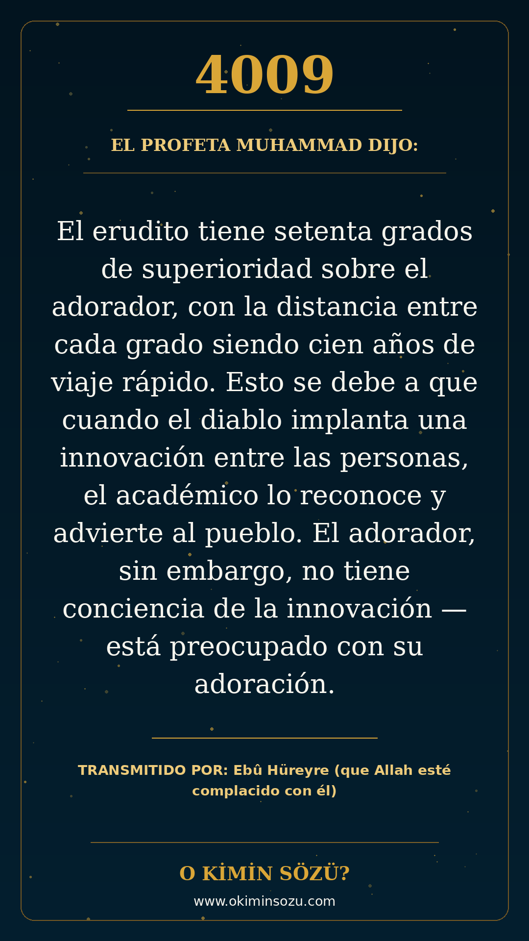 hadis 4009 es