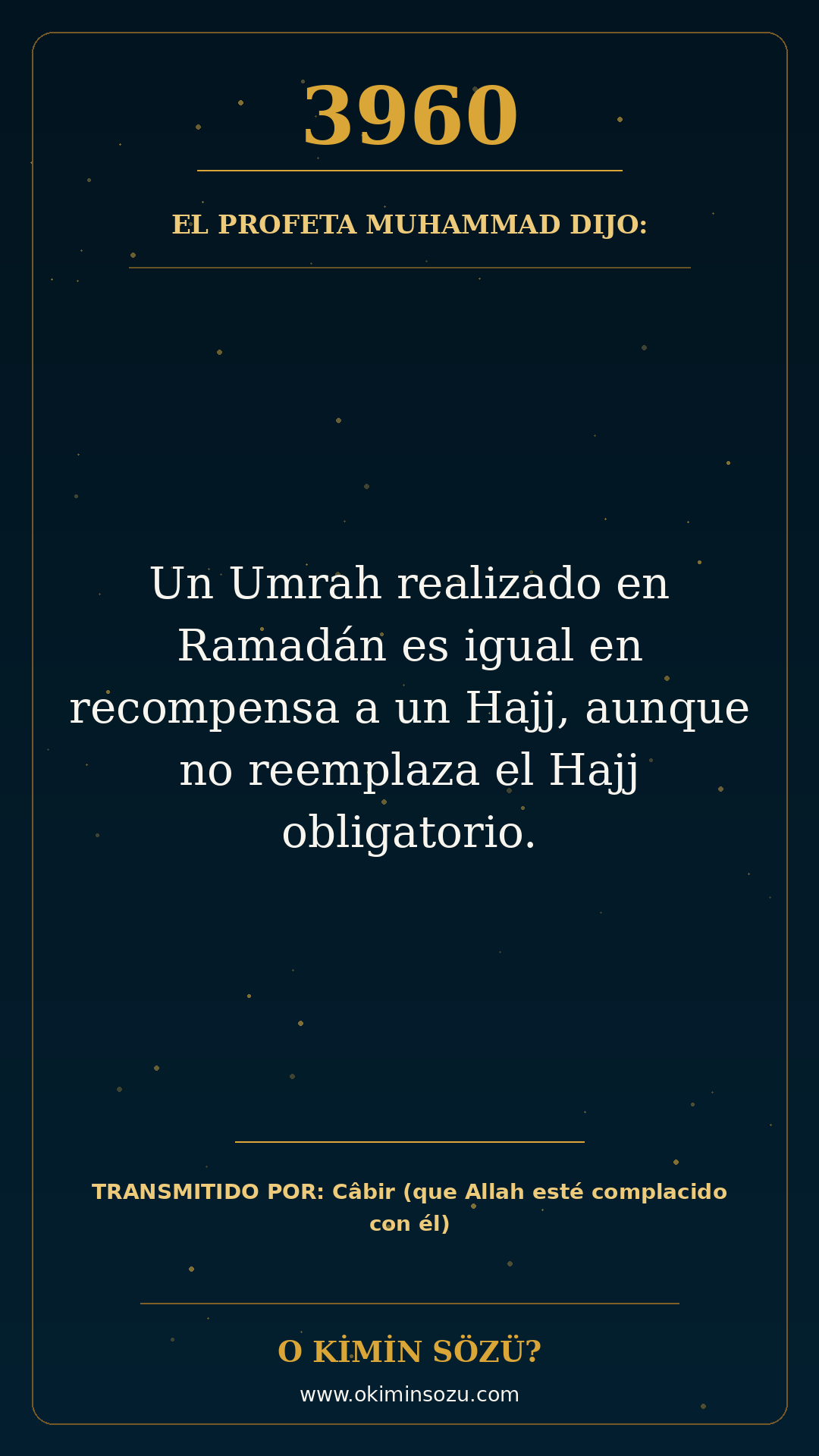 hadis 3960 es