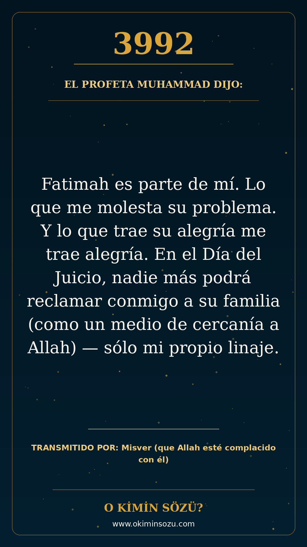 hadis 3992 es