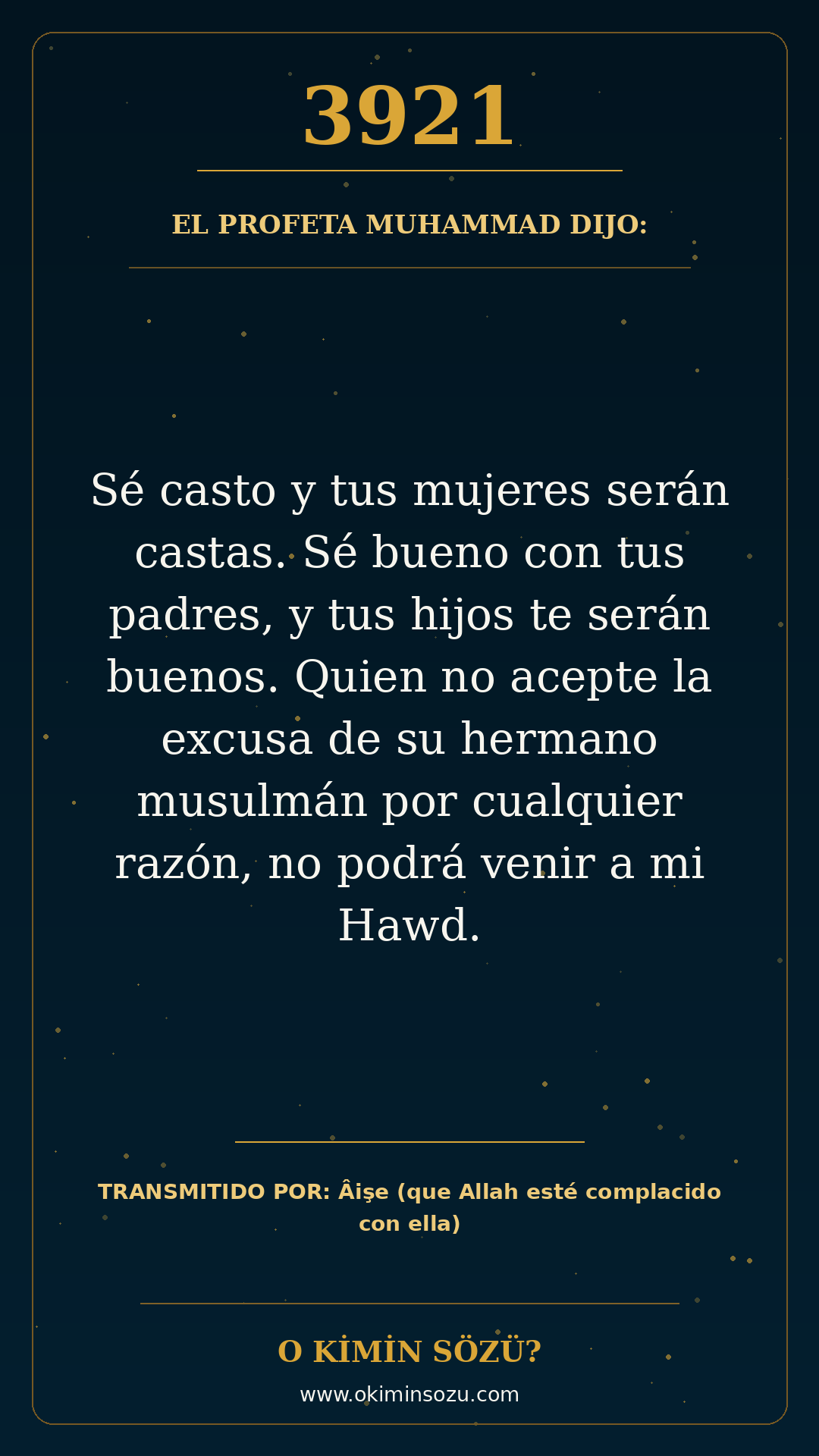 hadis 3921 es