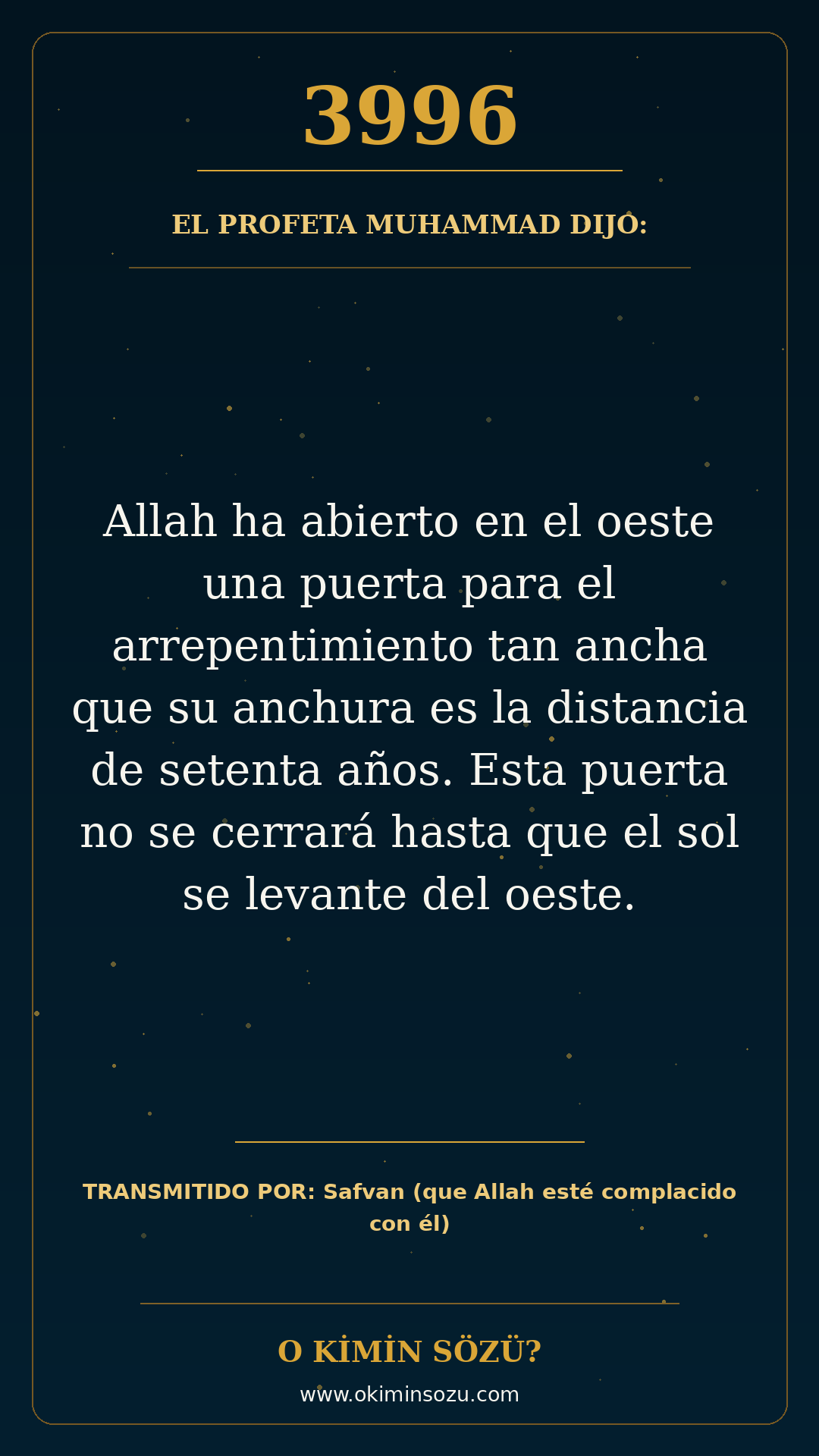 hadis 3996 es